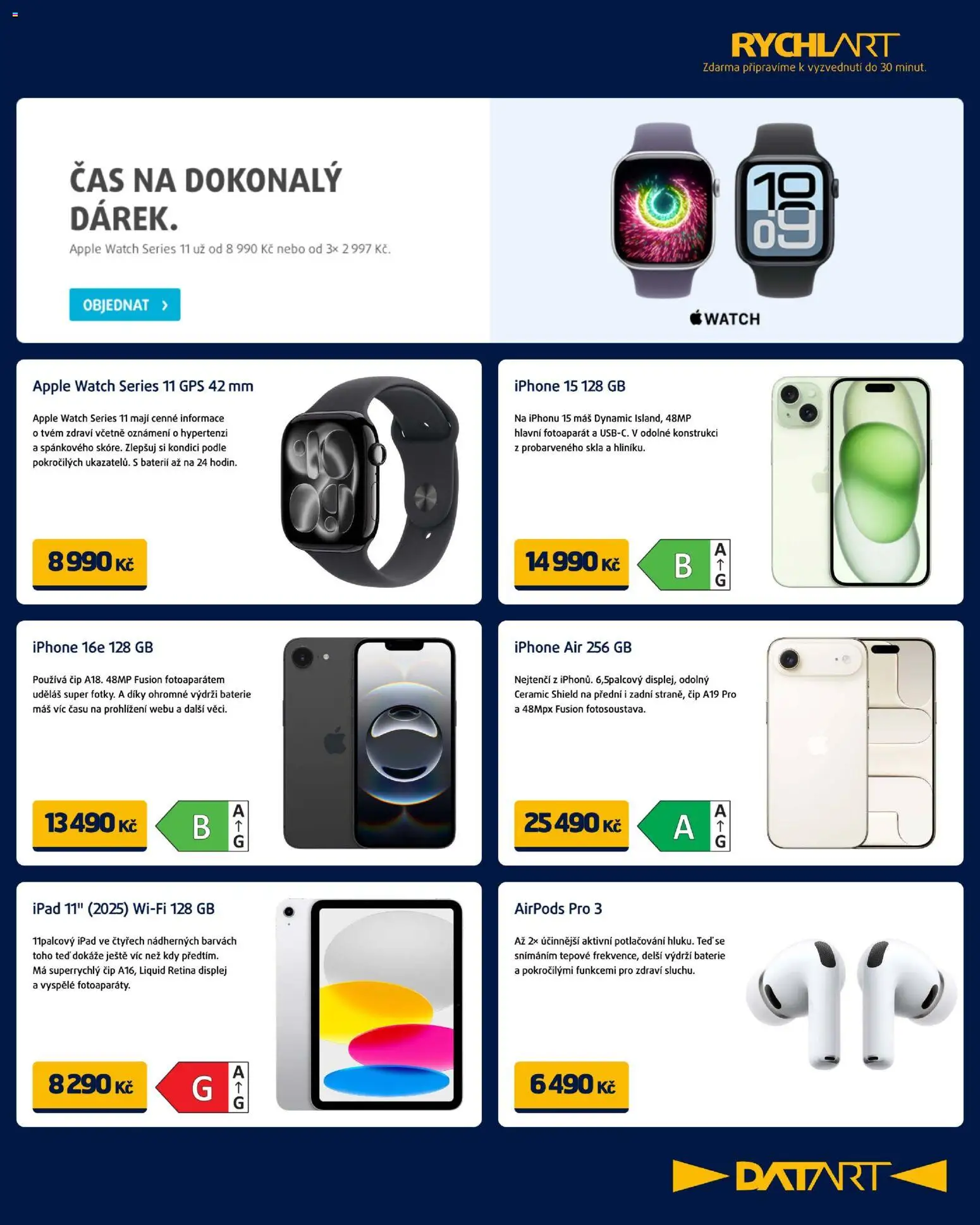 Datart leták od 12.01.2026 | Strana: 5 | Produkty: Iphone, Airpods, Fotoaparát, Baterie