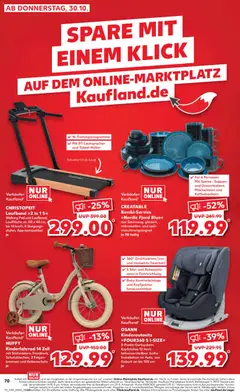 Kaufland Prospekt 	 ab 30.10.2025 gültig | Seite: 70 | Produkte: Kopfpolster, Walking, Laufband