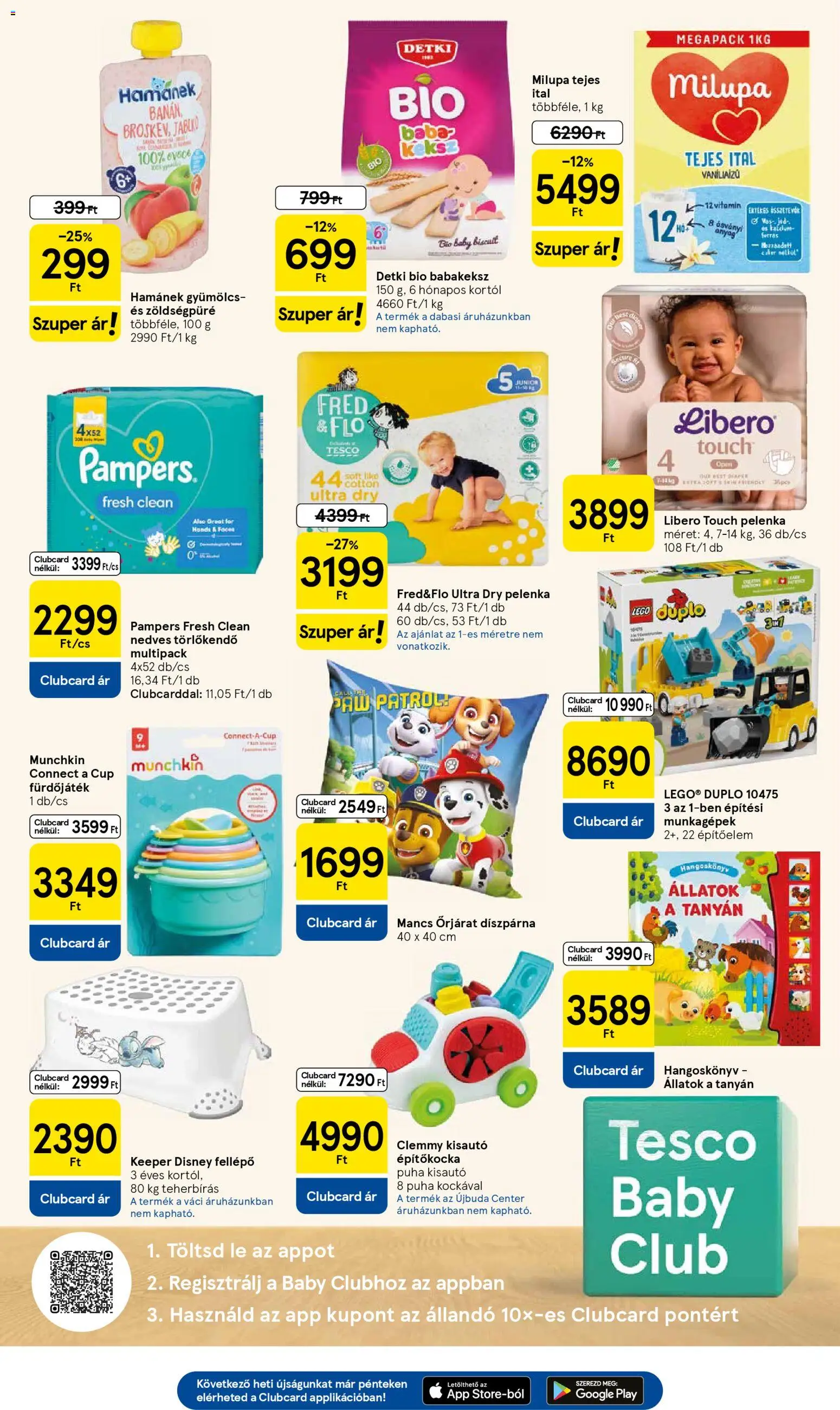 Tesco akciós ujság - amely érvényes a következő dátumtól: 15.01.2026 | Oldal: 15 | Termékek: Pampers, Törlőkendő, Fellépő, Nedves törlőkendő