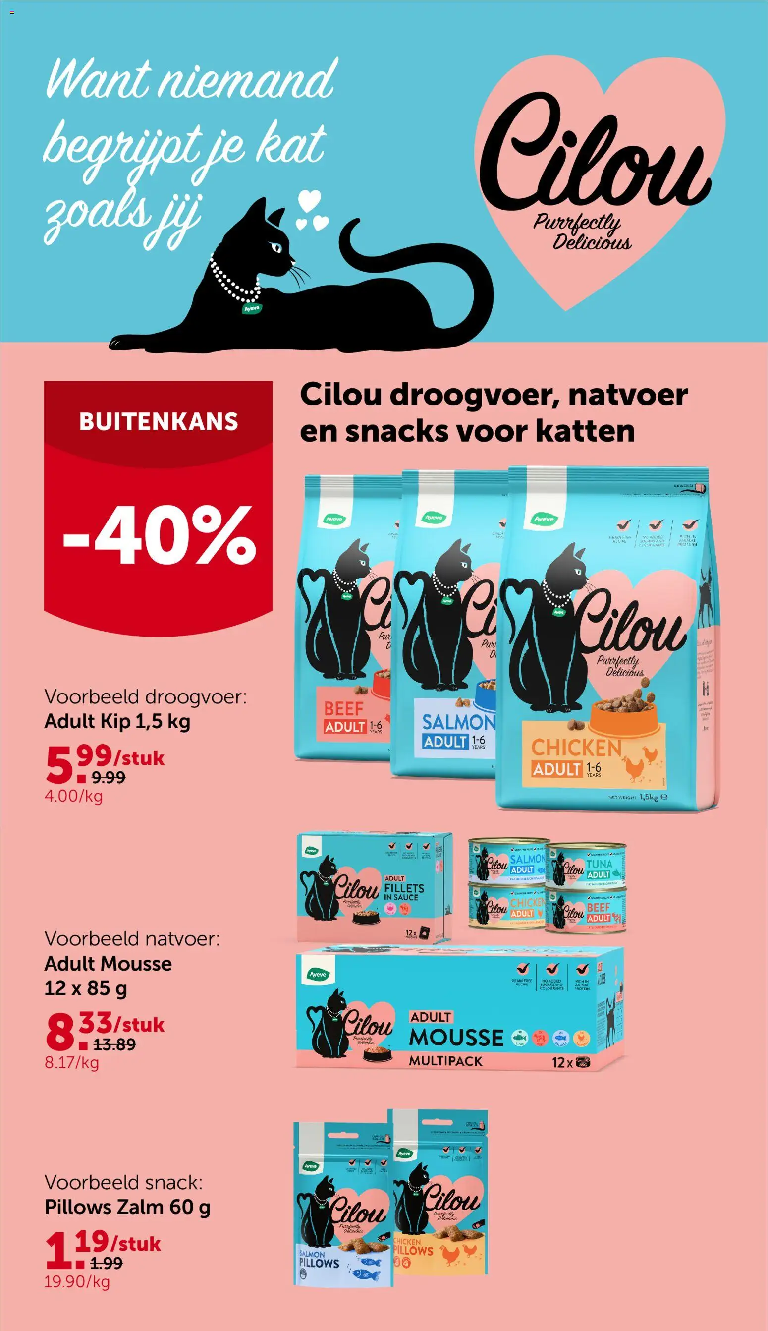 {H1} | Pagina: 2 | Producten: Zalm, Kip, Snacks