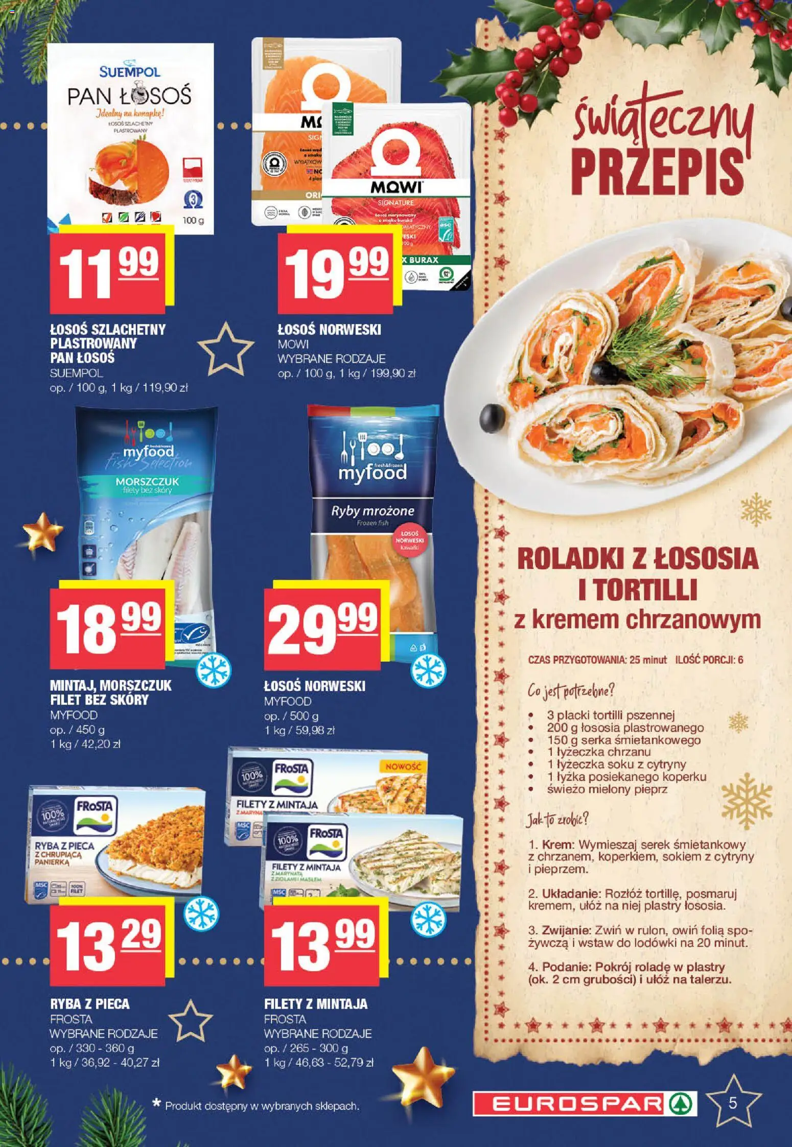 Spar Gazetka - Eurospar od 08.12.2025 | Strona: 5 | Produkty: Łosoś norweski, Ryby, Ryba, Pieprz