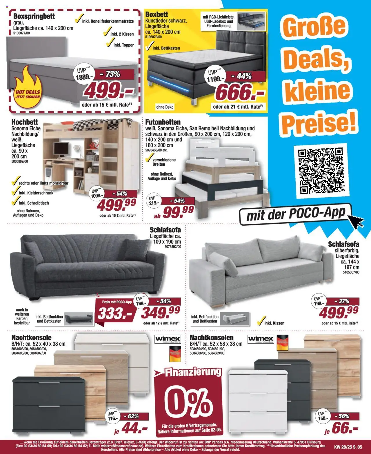 Poco Prospekt 	 - gültig ab dem 05.07.2025 | Seite: 5 | Produkte: Schlafsofa, Kissen, Kleiderschrank, Topper