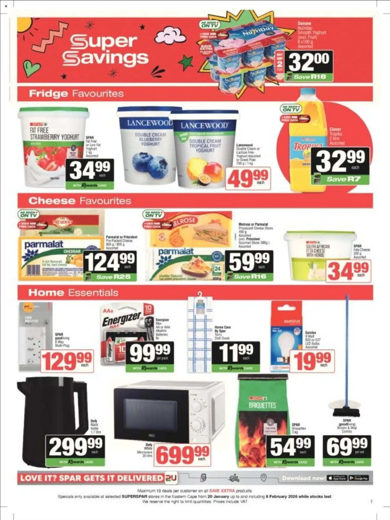 New Superspar catalogue – valid from 20.01.2026 | Page: 7 | Products: Data, Yoghurt, Fridge, Cheese