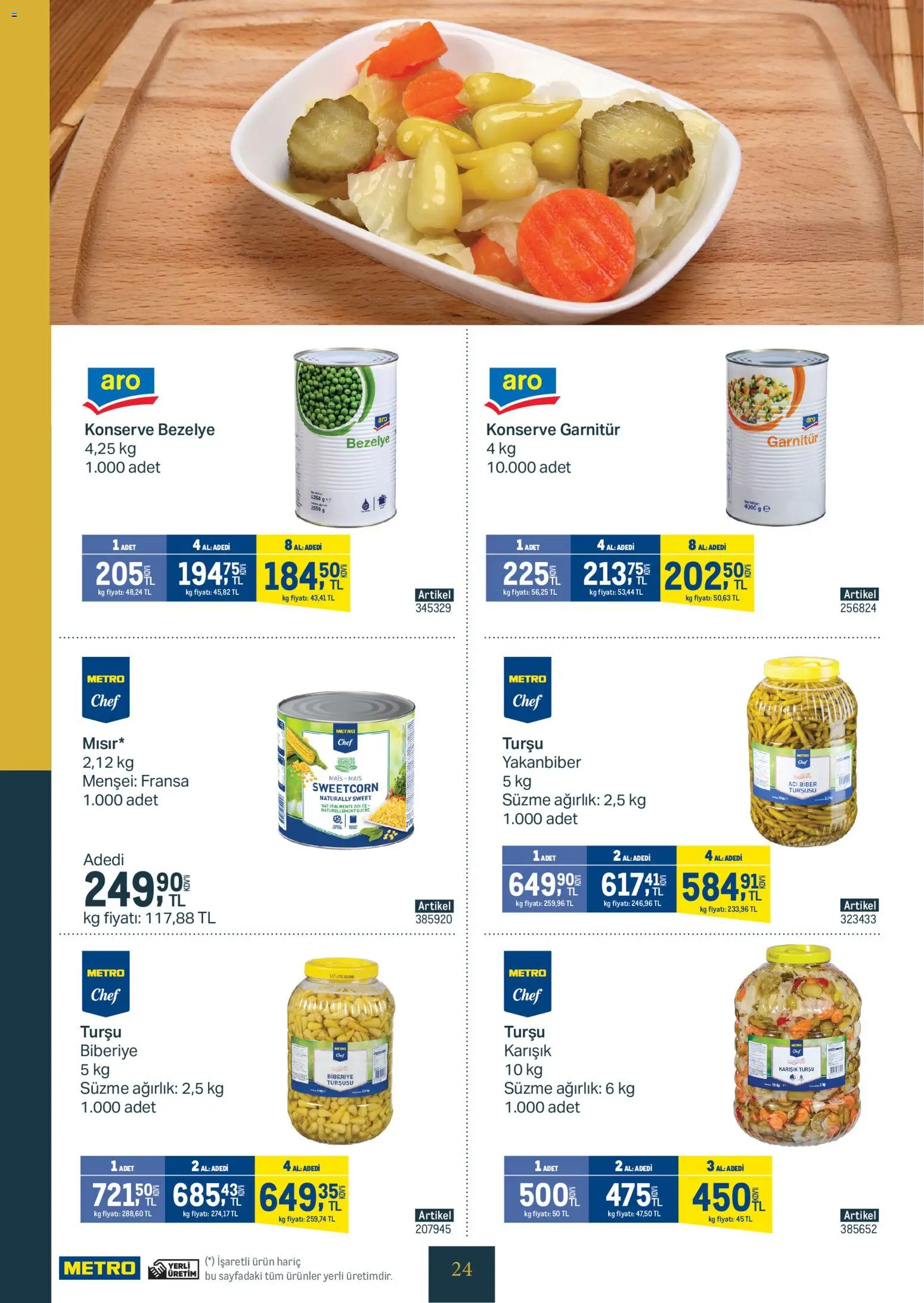 Metro - Kurum ve İşletme Mutfakları - 11.03.2026 tarihinden itibaren geçerlidir | Sayfa: 24