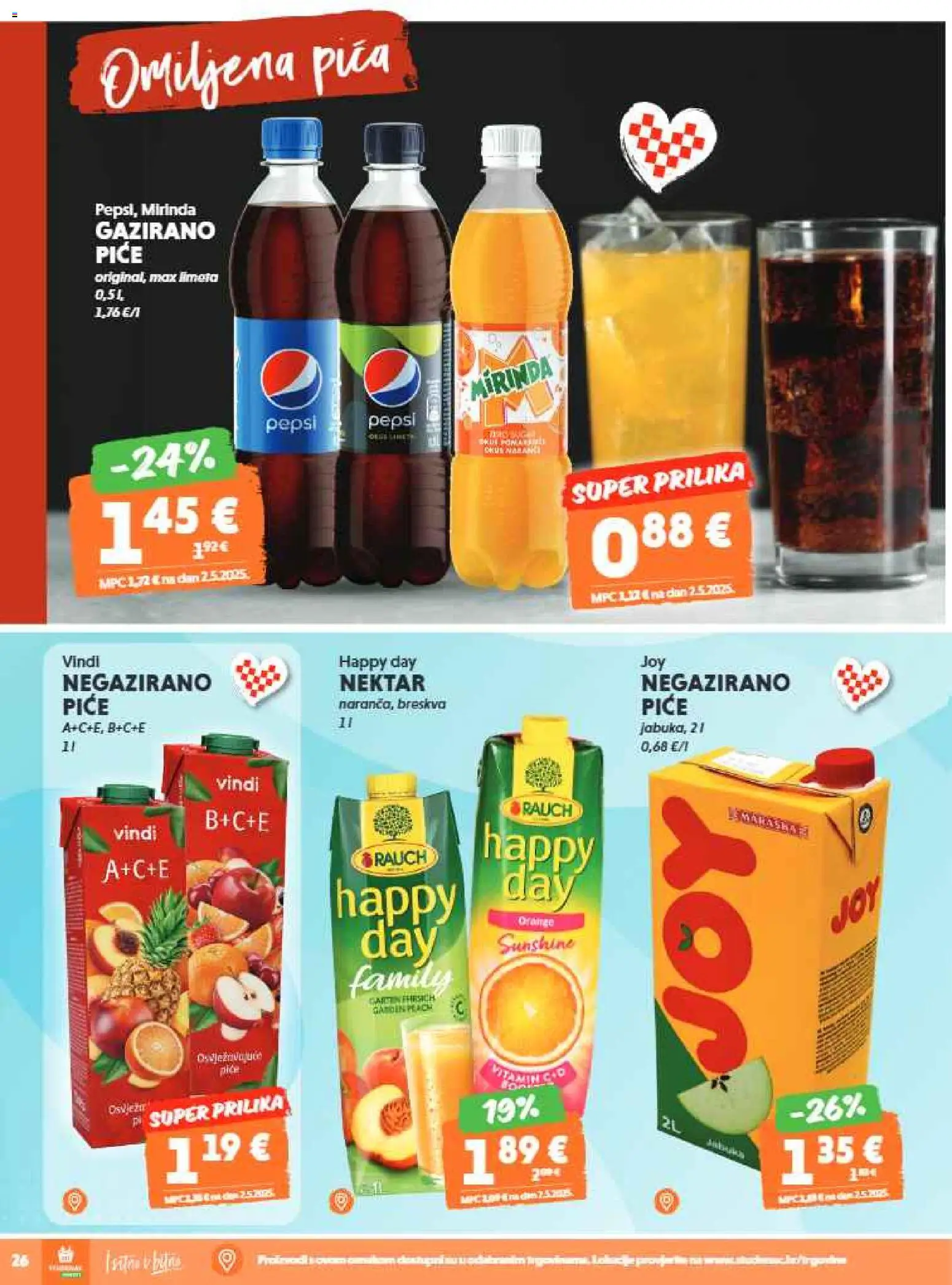 Studenac katalog | vrijedi od 07.01.2026 | Stranica: 26 | Proizvodi: Pepsi, Breskva, Limeta
