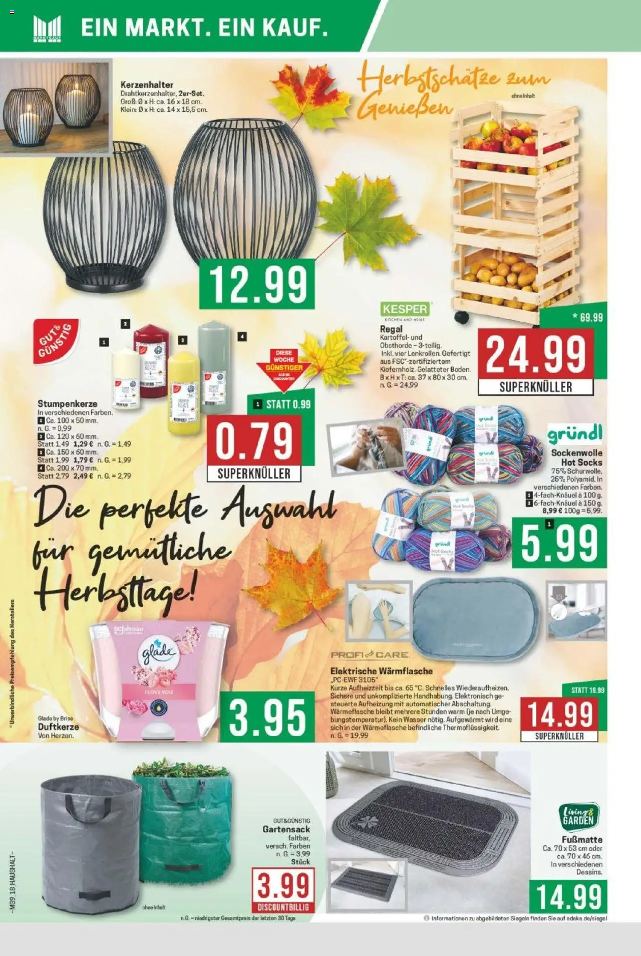 Marktkauf Prospekt 	 – gültig ab 22.09.2025 | Seite: 18 | Produkte: Regal, Fußmatte, Wasser