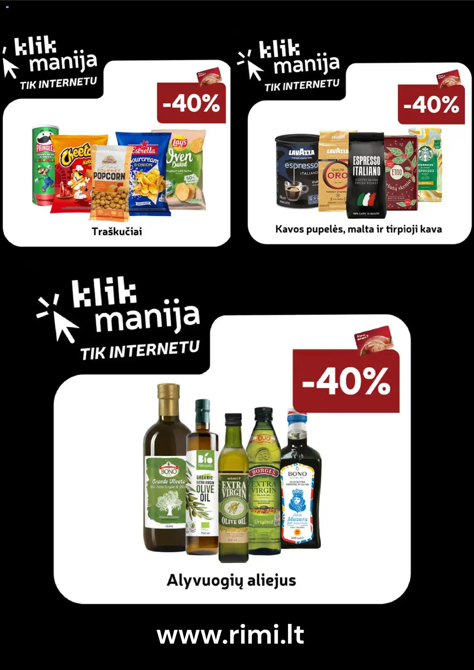 Rimi akcijos nuo 28.11.2025 | Puslapis: 3 | Prekių: Tirpioji kava, Aliejus, Kava, Traškučiai