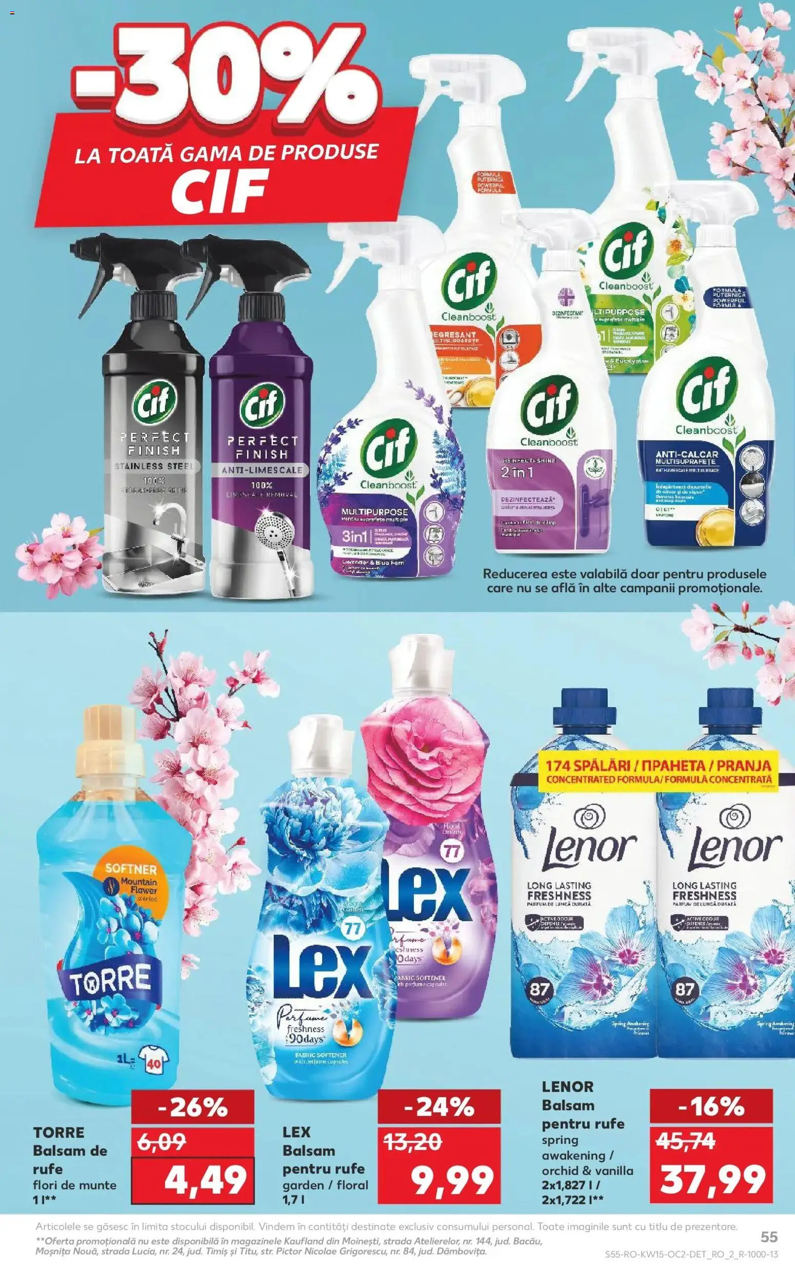 Noul catalog Kaufland – valabil de la 08.04.2026 | Pagină: 55 | Produse: Parfum, Balsam, Yorgan, Balsam de rufe