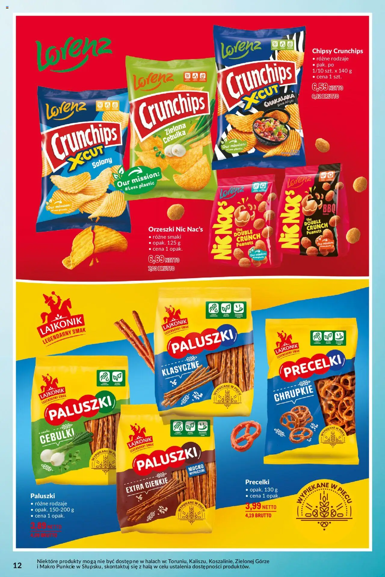 Makro Gazetka - Na uroczyste okazje od 13.05.2025 | Strona: 12 | Produkty: Chipsy, Paluszki