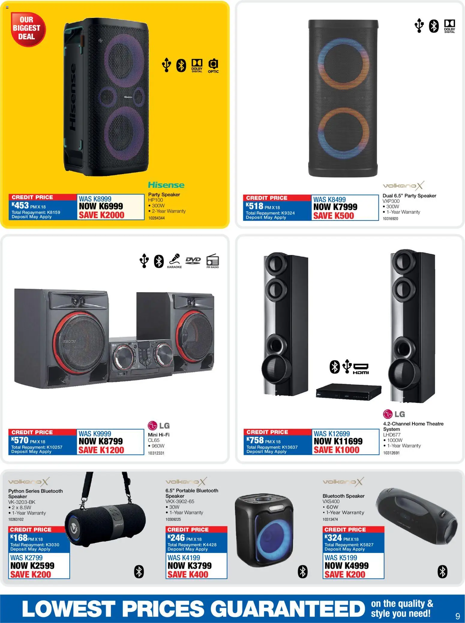 New OK Furniture catalogue – valid from 13.04.2026 | Page: 9 | Products: Radio, Speaker