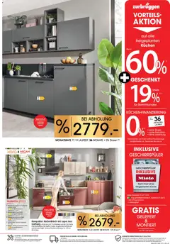 Zurbrüggen Küchen für Ihr Zuhause ab 17.01.2026 gültig | Seite: 3 | Produkte: Miele, Geschirrspüler, Küche, Kochfeld