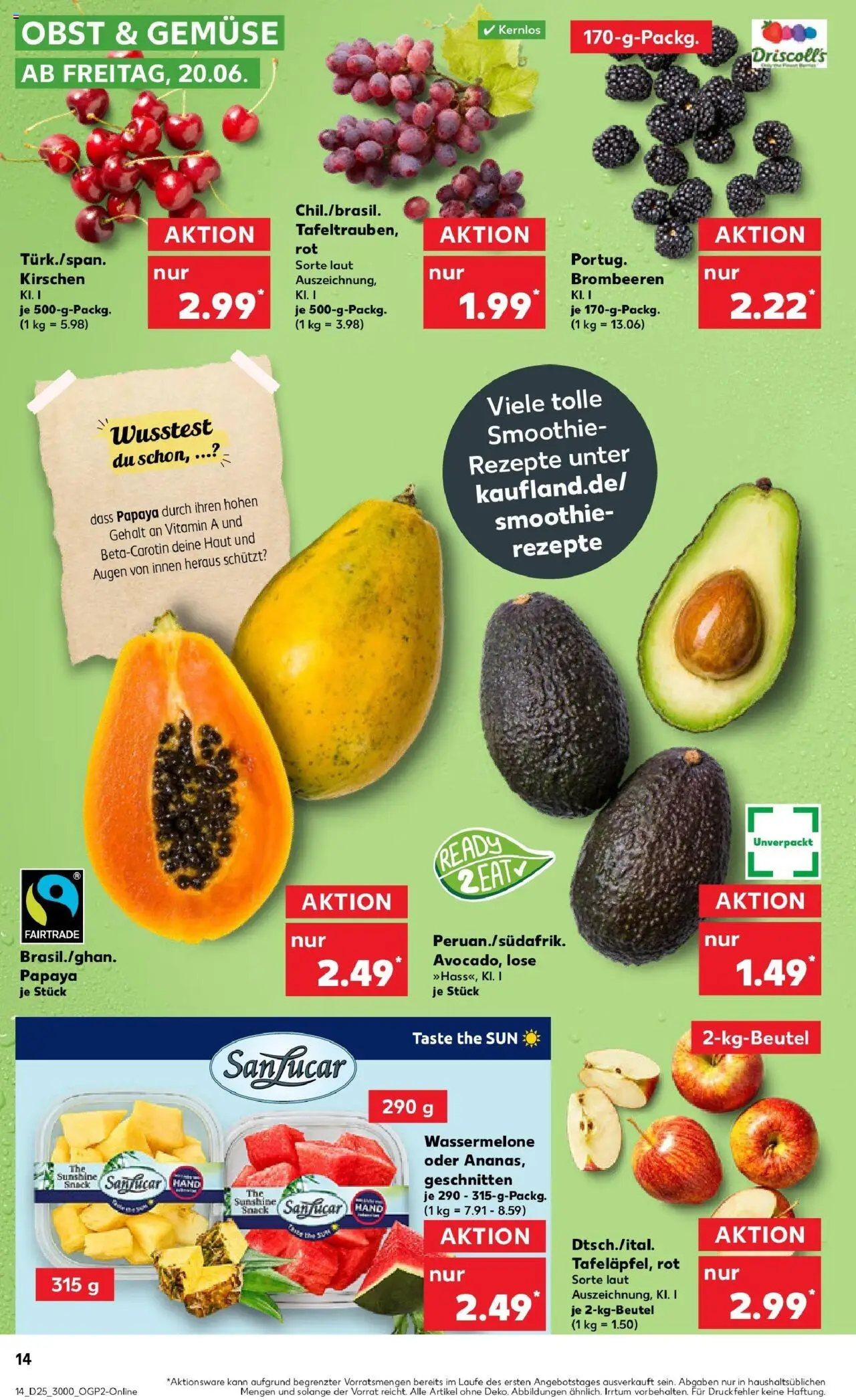 Kaufland prospekt Kaufbeuren	 - gültig ab dem 22.06.2025 | Seite: 27 | Produkte: Kirschen, Gemüse, Obst, Wassermelone