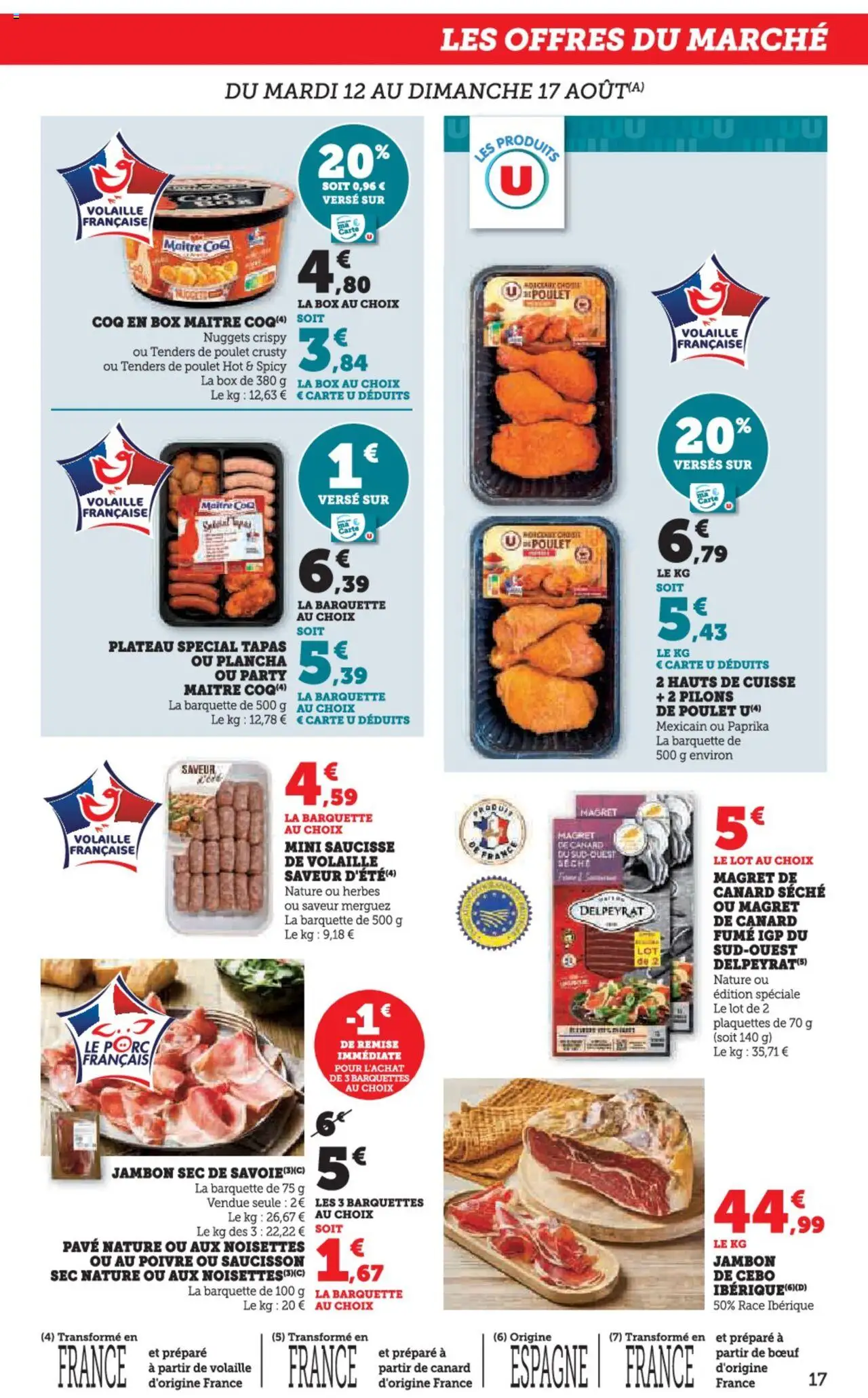  | Page: 17 | Produits: Plancha, Noisettes, Merguez, Poivre