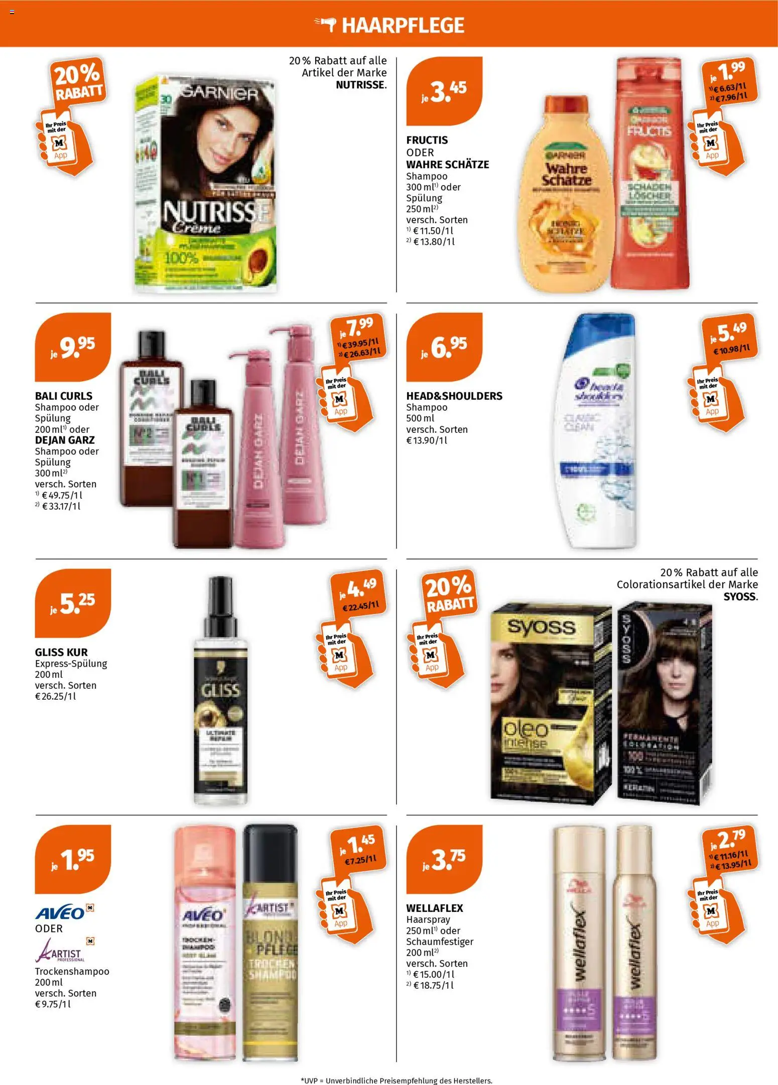 Müller Flugblatt gültig ab 23.02.2026 | Seite: 4 | Produkte: Shampoo, Spülung, Haarspray, Creme