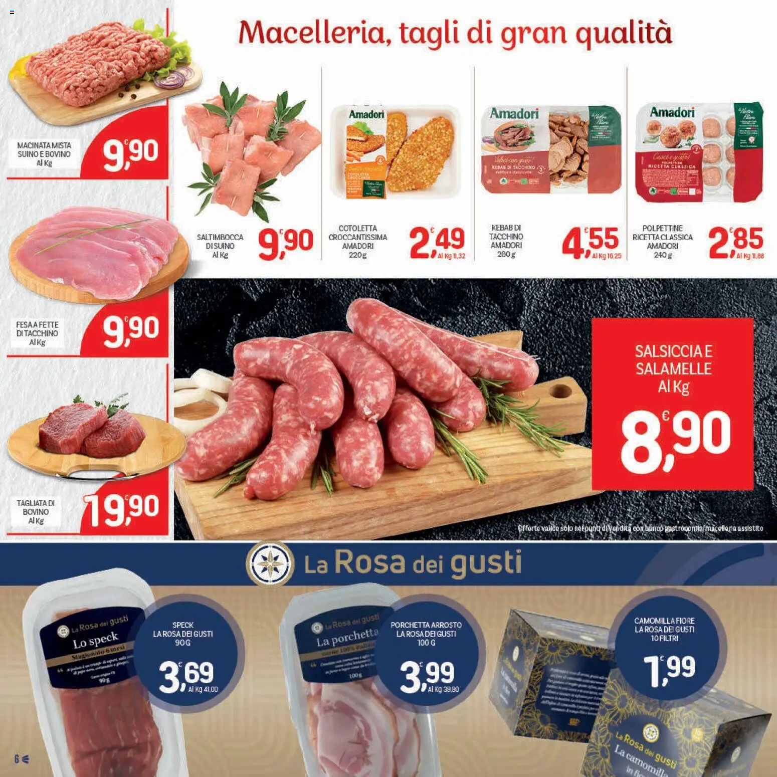 Volantino CRAI del 30.10.2025 | Pagina: 6 | Prodotti: Bovino, Porchetta, Suino, Salsiccia