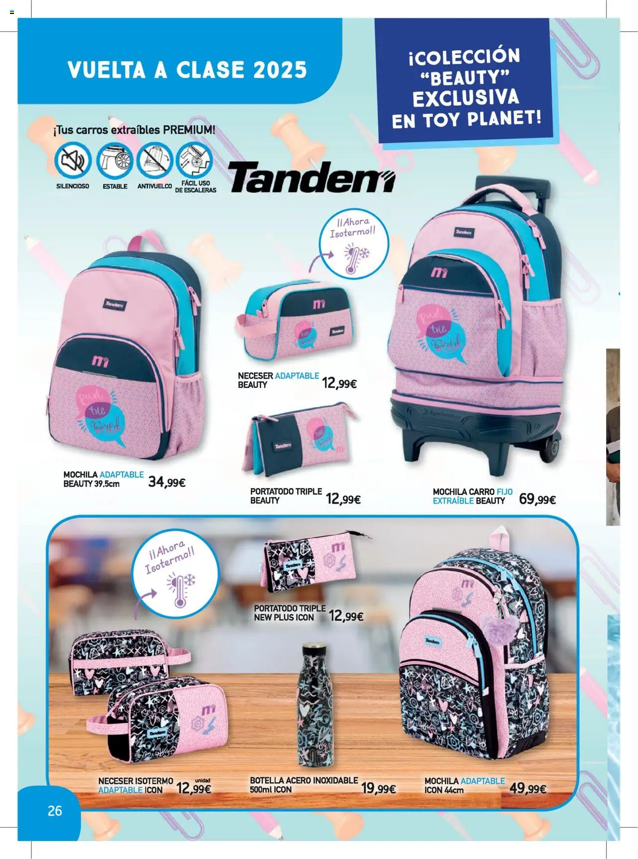 Toy Planet catálogo Vuelta al Cole │ válido desde el 06.08.2025 | Página: 26 | Productos: Mochila, Neceser