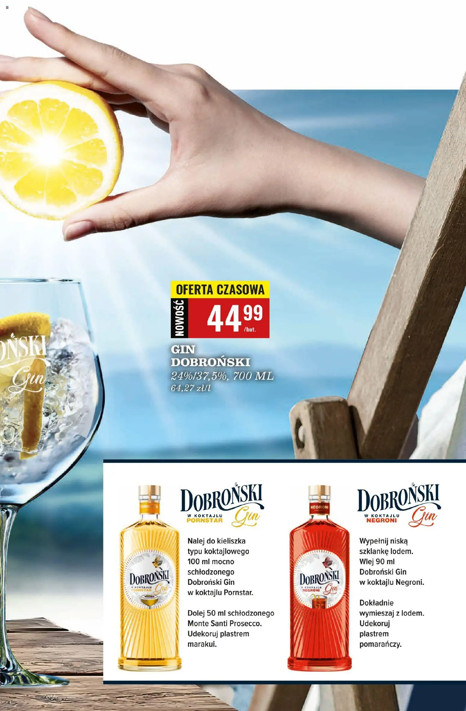 Biedronka gazetka - Czas na toast od 03.11.2025 | Strona: 39 | Produkty: Monte Santi, Gin