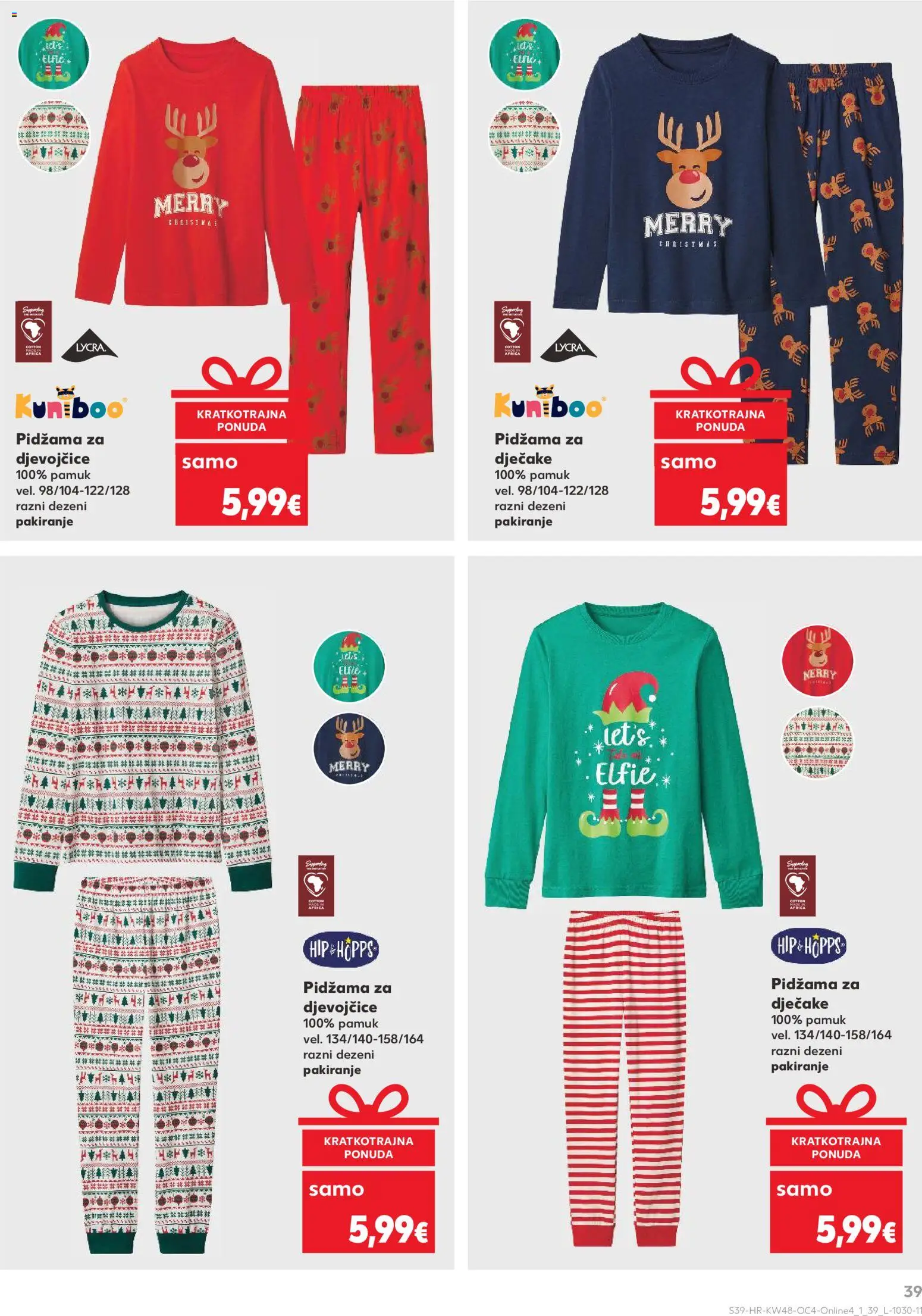 Kaufland katalog | vrijedi od 26.11.2025 | Stranica: 39 | Proizvodi: Pidžama