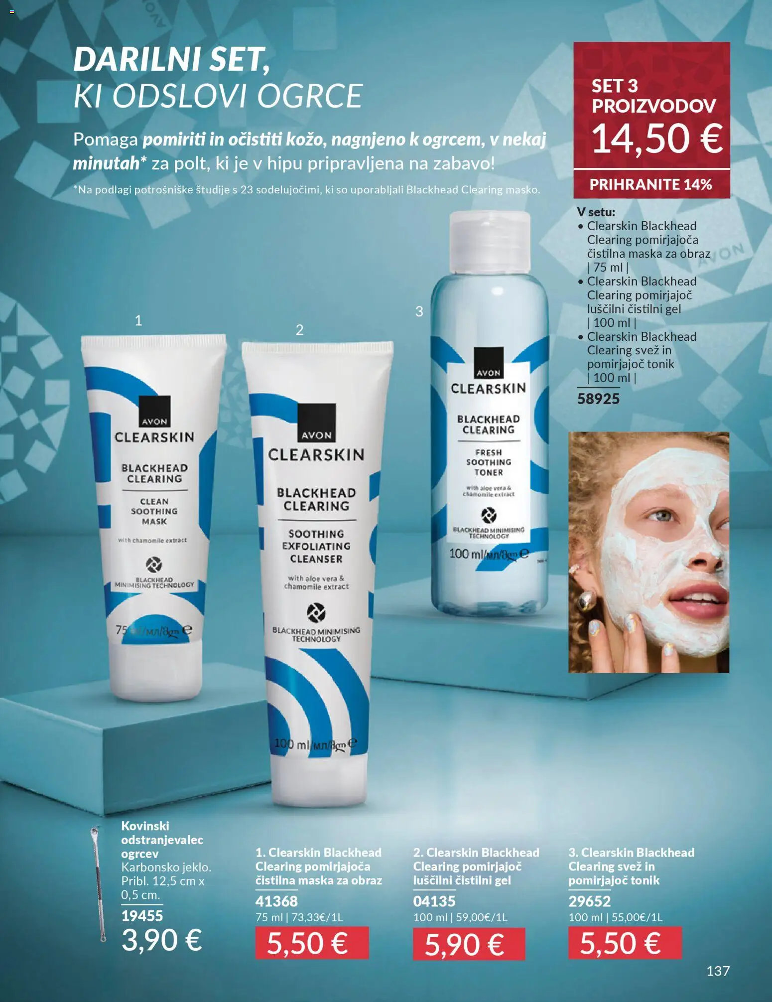 Novi Avon katalog ponudbe – veljaven od 01.10.2025 | Stran: 137 | Izdelki: Maska za obraz, Toner, Maska, Tonik