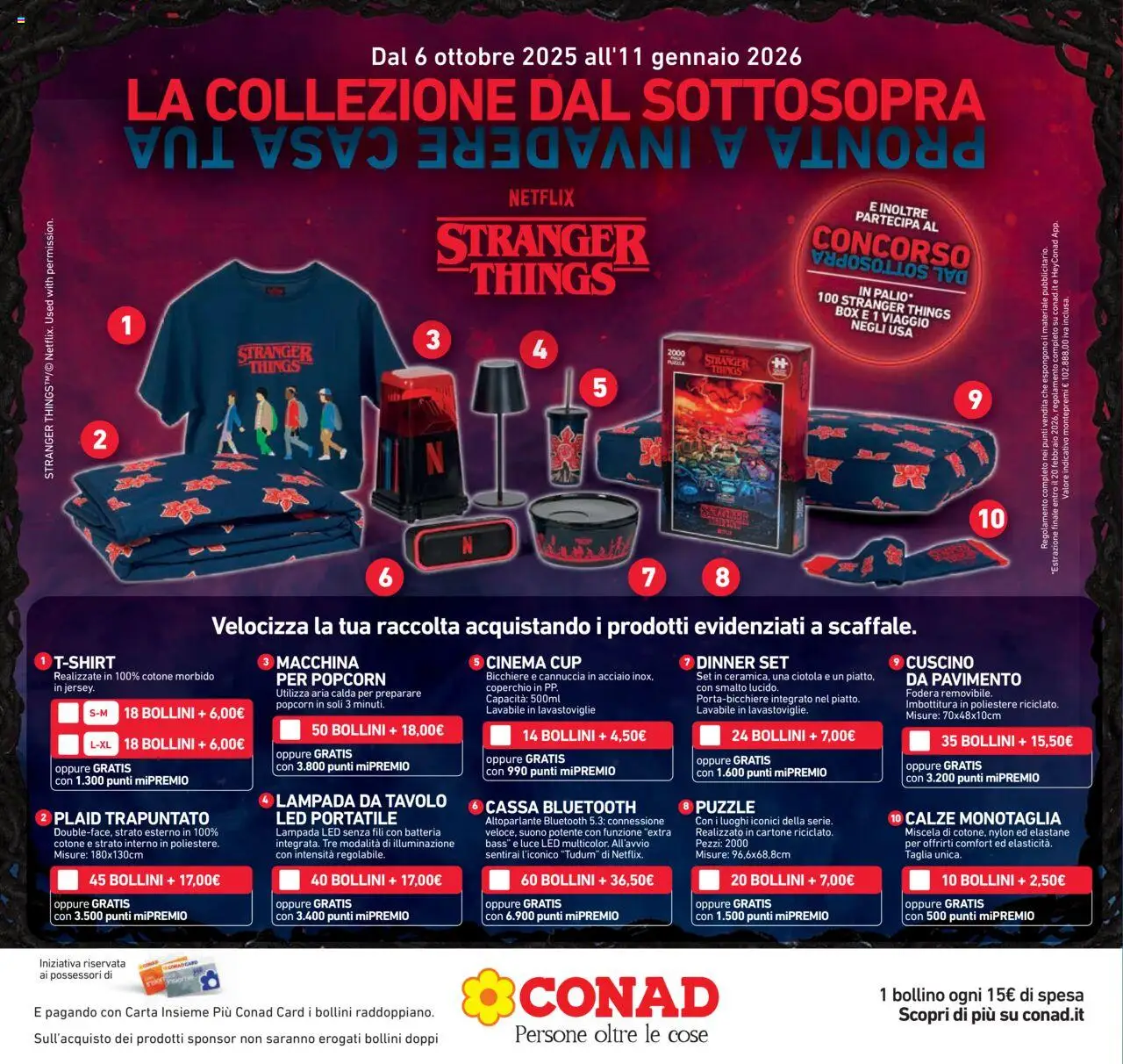 Volantino Conad del 08.10.2025 | Pagina: 20 | Prodotti: Pavimento, Lavastoviglie, Ciotola, Lampada