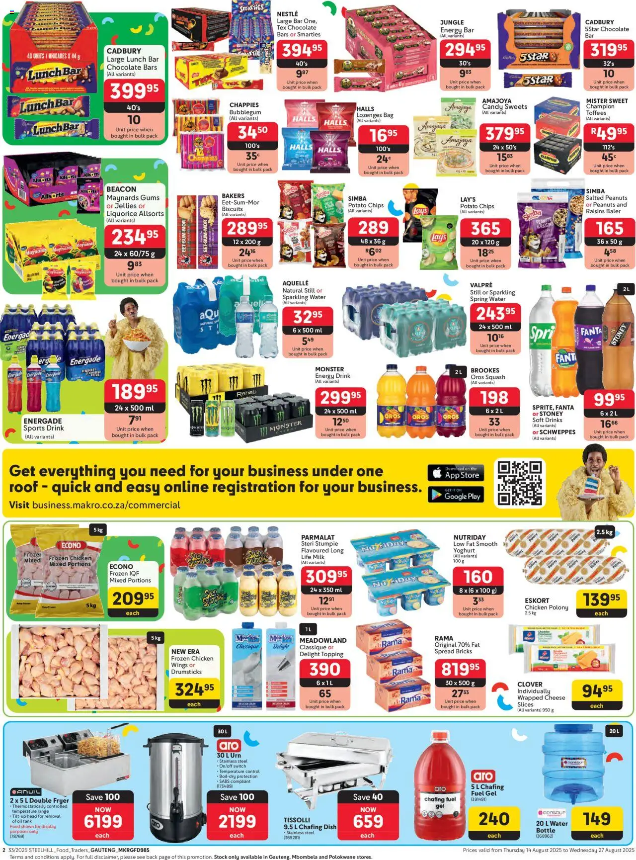 Makro - Gauteng - Business │ valid from 14.08.2025 | Page: 2 | Products: Oil, Polony, Stoney, Peanuts