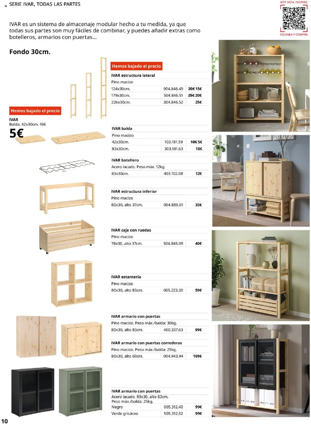 Catálogo IKEA Almacenaje secundario │ válido desde el 04.02.2025 | Página: 10 | Productos: Peso, Almacenaje, Armario, Caja