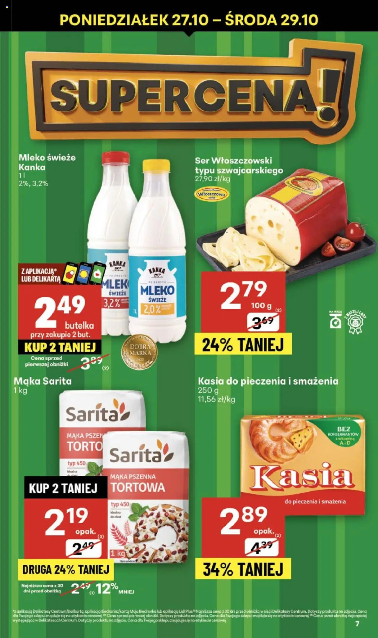 Delikatesy Centrum Gazetka - Sklepy Własne od 23.10.2025 | Strona: 7 | Produkty: Delikatesy, Mleko, Ser