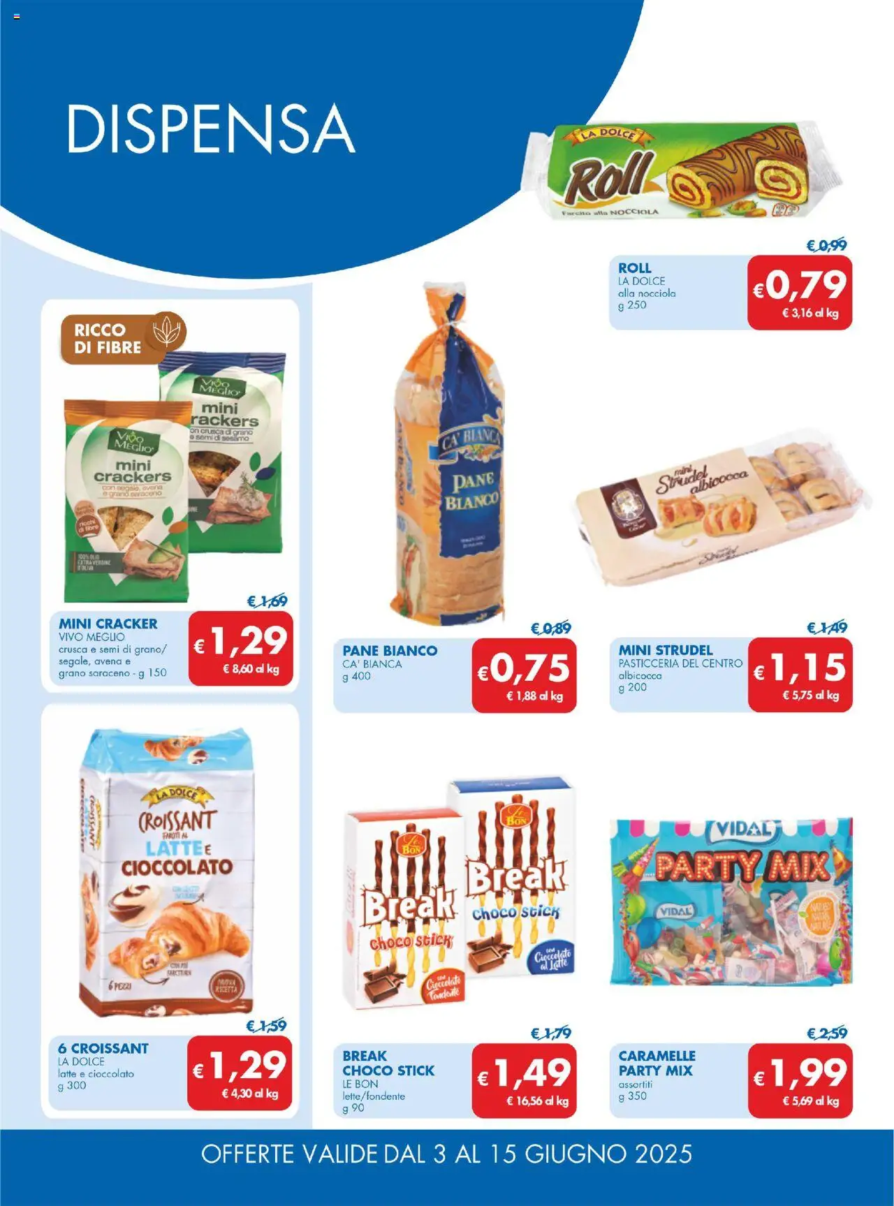 Volantino MD Discount del 03.06.2025 | Pagina: 19 | Prodotti: Pane, Cioccolato, Caramelle, Croissant