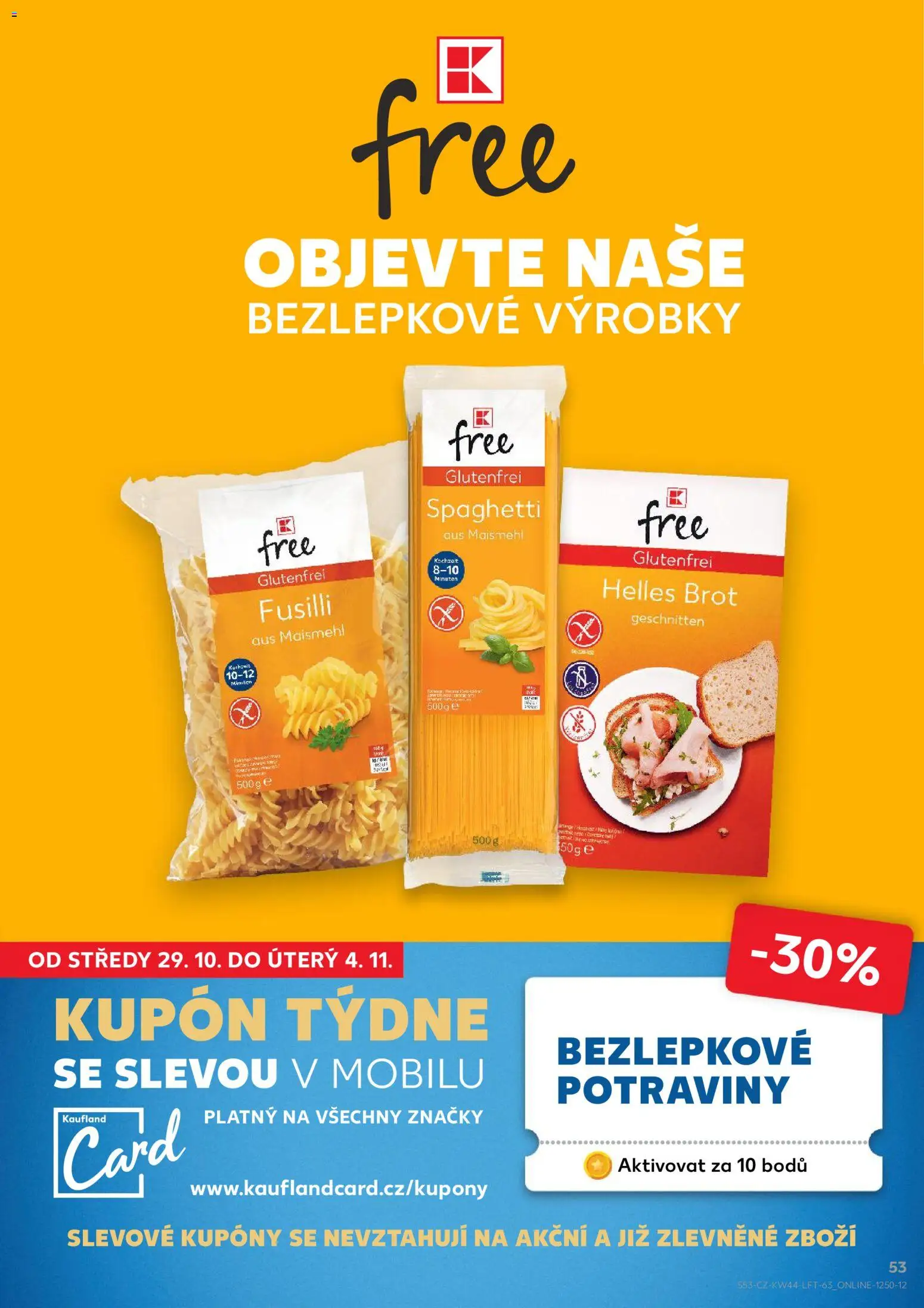 Kaufland leták - Kolín od 29.10.2025 | Strana: 53 | Produkty: Bezlepkové potraviny, Potraviny