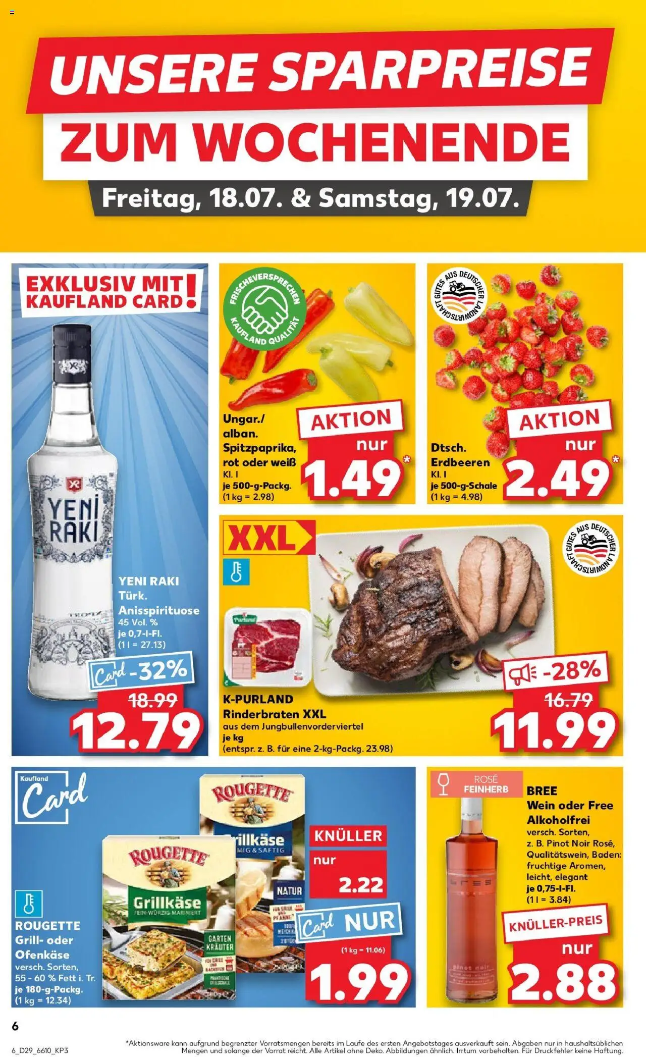 Kaufland prospekt Bendorf	 - gültig ab dem 21.07.2025 | Seite: 19 | Produkte: Rinderbraten, Grill, Wein, Erdbeeren