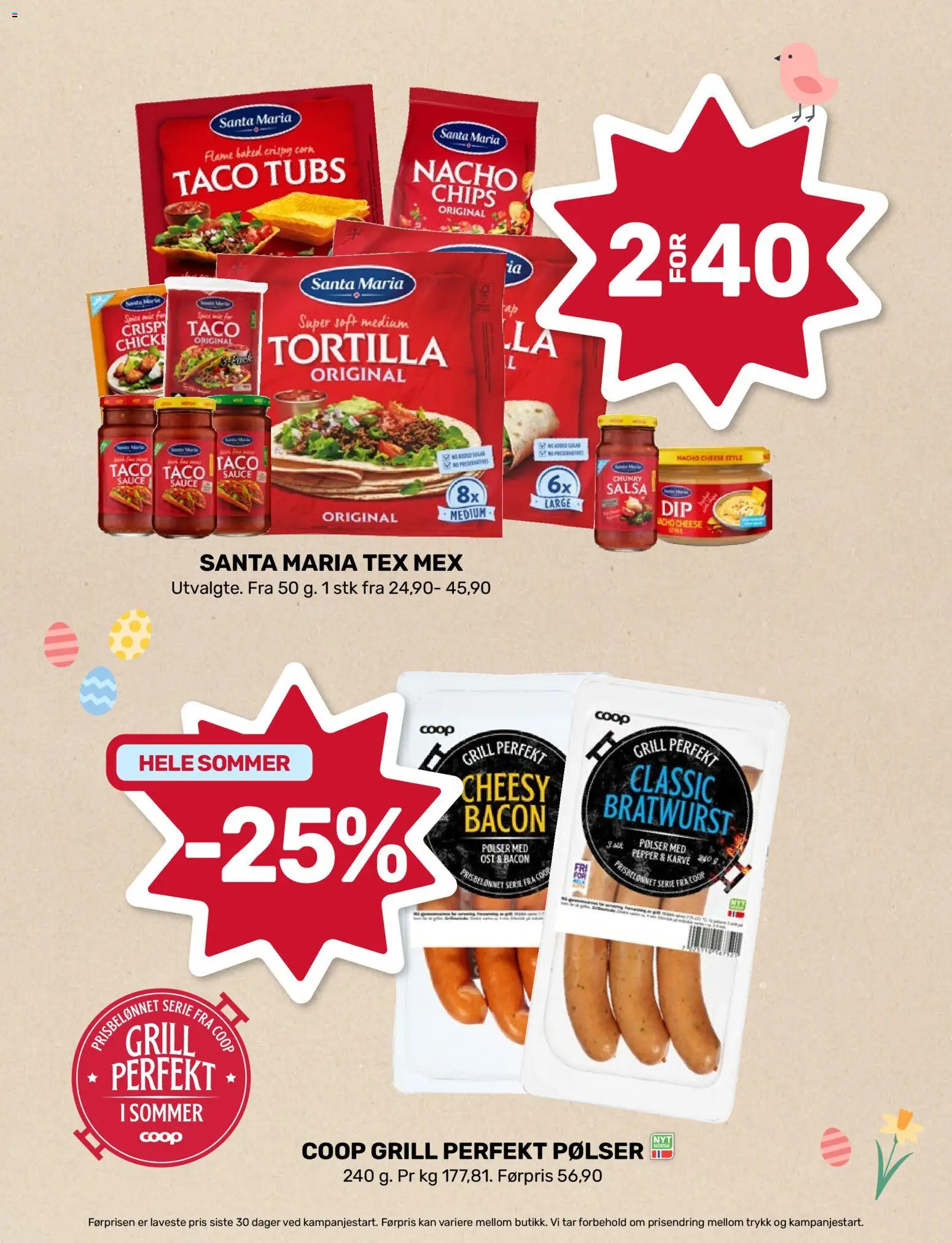 {H1} | Side: 3 | Produkter: Bavețică, Ost, Pølser, Grill