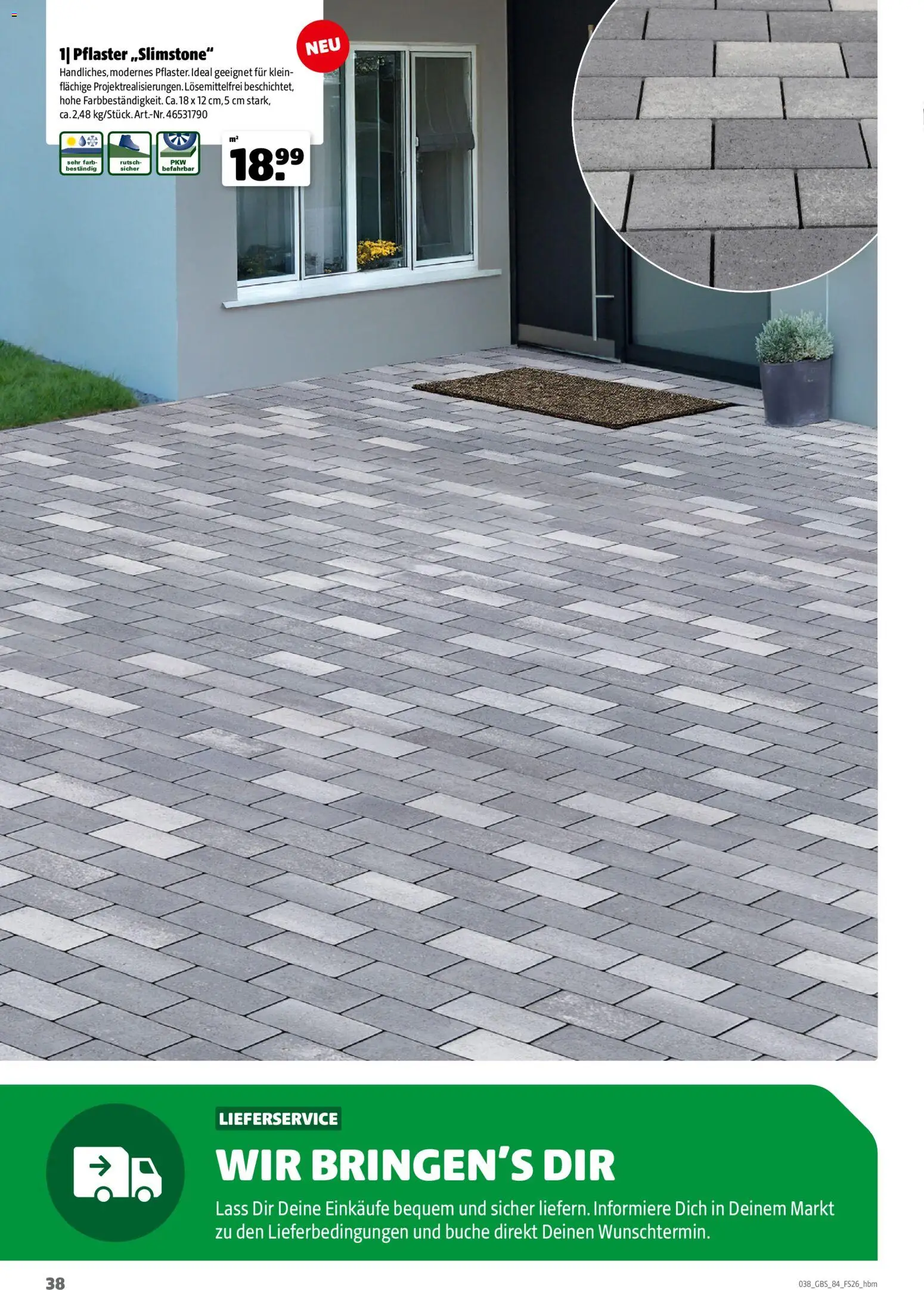 Hagebau Gartenbaustoffsortiment – gültig ab 02.03.2026 | Seite: 38