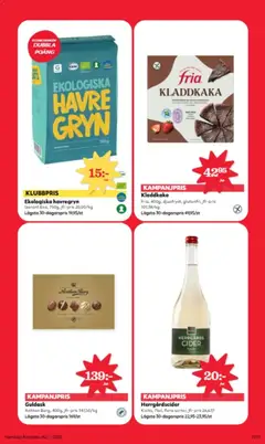 Hemköp - erbjudanden - Förhandsvisning av reklamblad från butik Hemköp aktuell från 22.12.2025 | Sida: 11 | Produkter: Havregryn, Kladdkaka, Cider