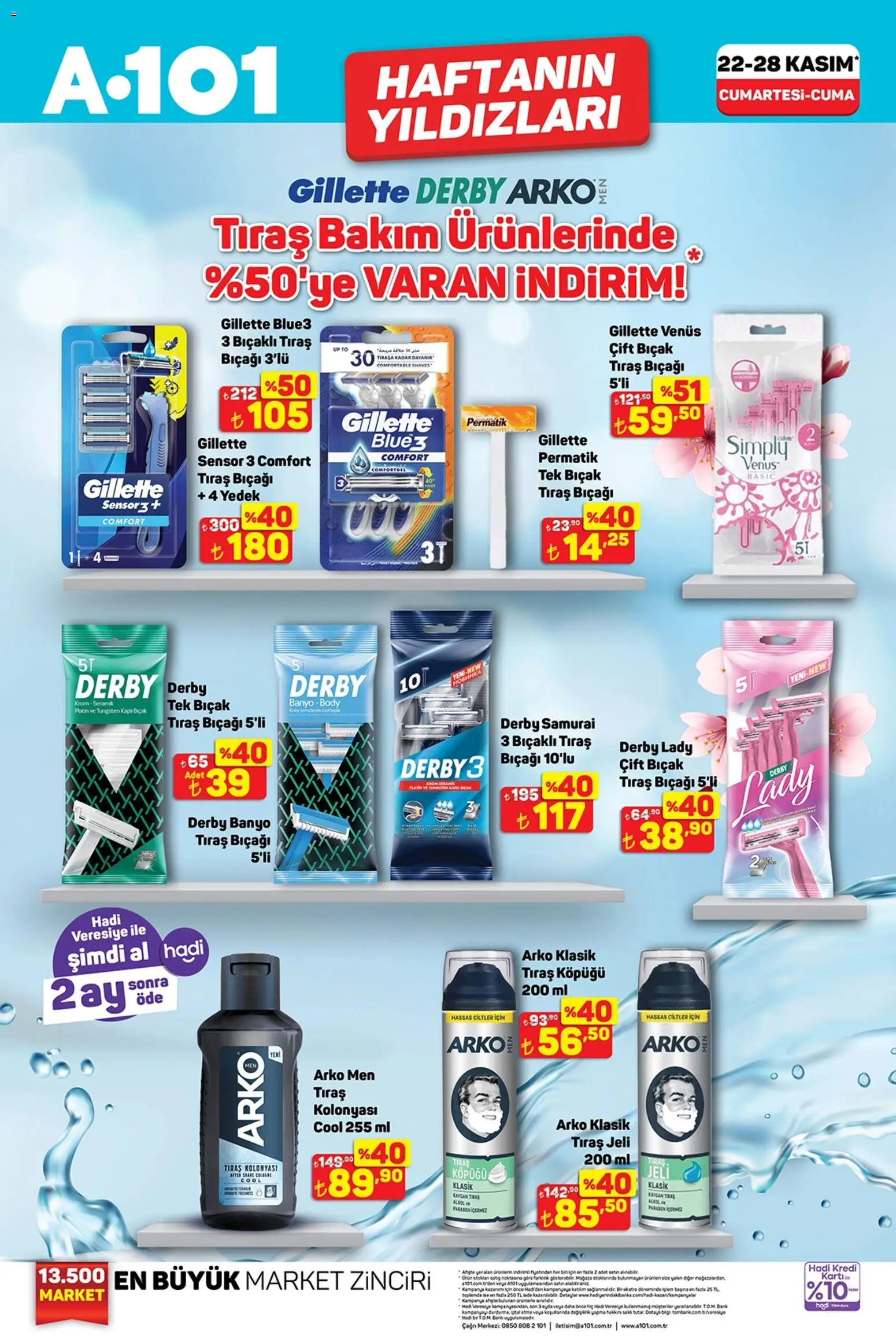 A101 Katalog - 22.11.2025 tarihinden itibaren geçerlidir | Sayfa: 5 | Ürünler: Banyo, Tıraş köpüğü