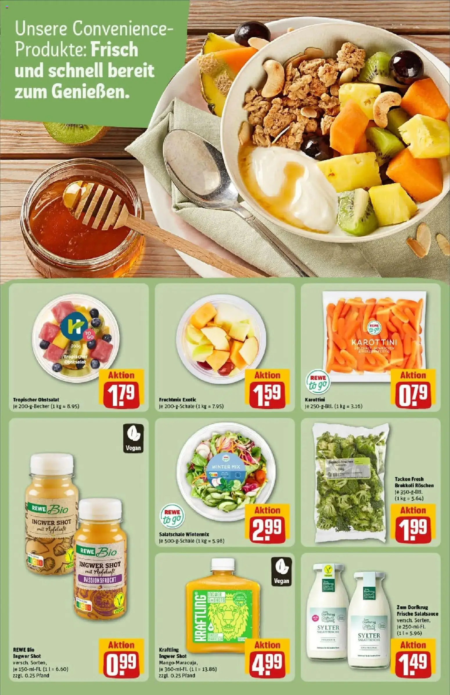 Rewe prospekt Zülpich	 – gültig ab 11.01.2026 | Seite: 20 | Produkte: Dressing, Apfelsaft, Brokkoli, Mango