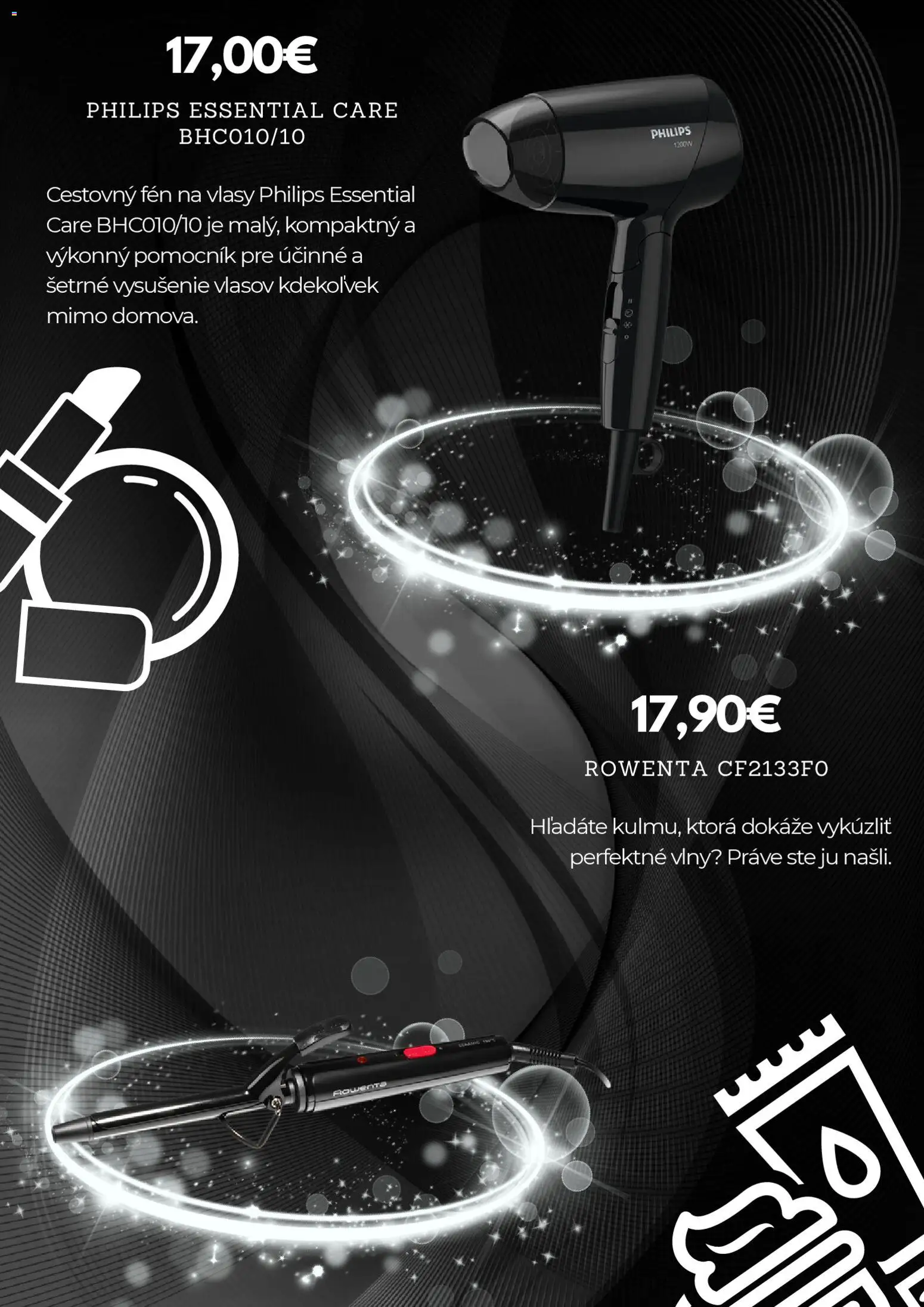 Nové Notino akcie – leták je platný od 06.12.2025 | Strana: 6 | Produkty: Fén na vlasy, Rowenta, Fén