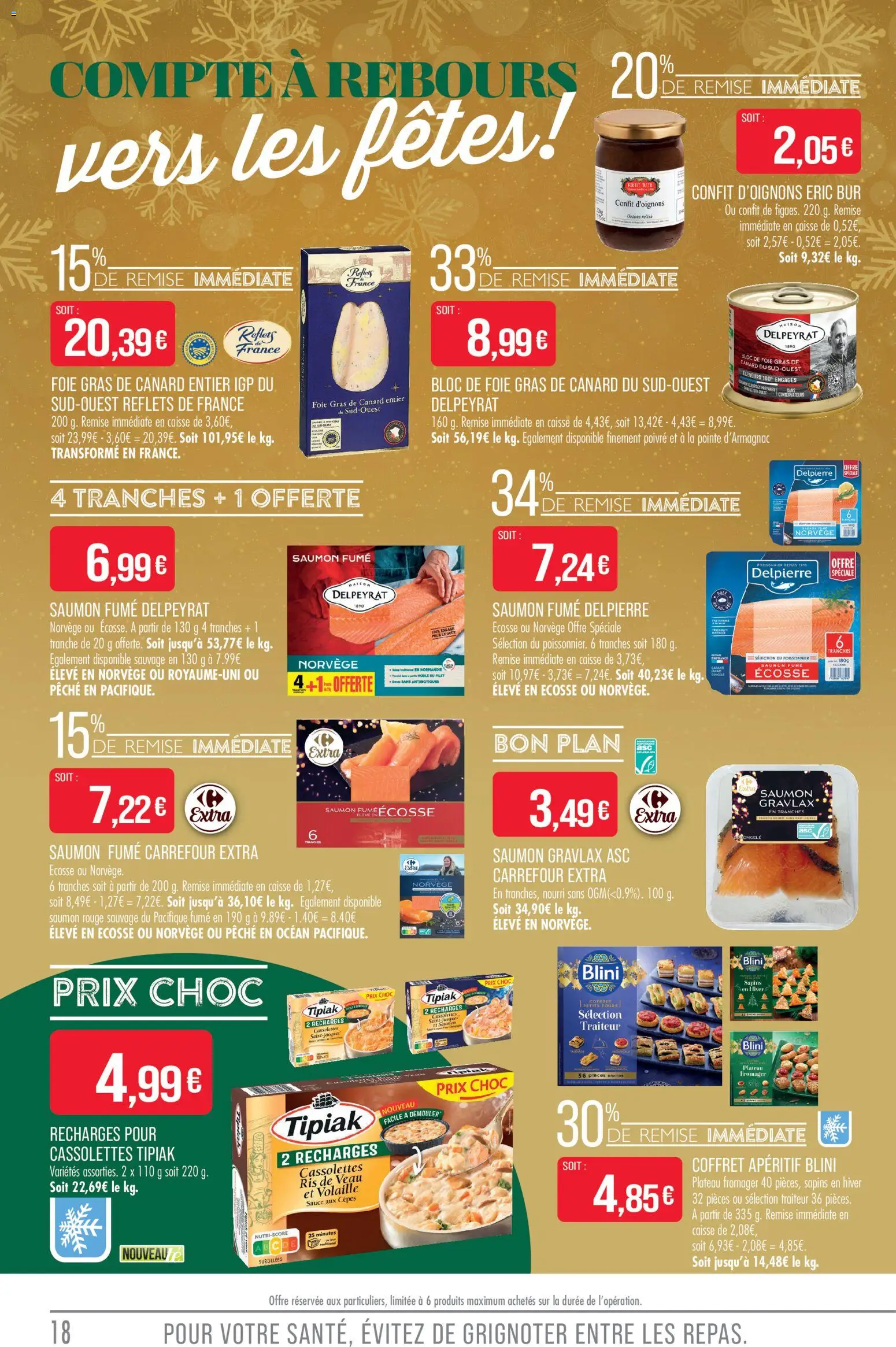 {H1} | Page: 18 | Produits: Ris de veau, Pêche, Volaille, Saumon fumé