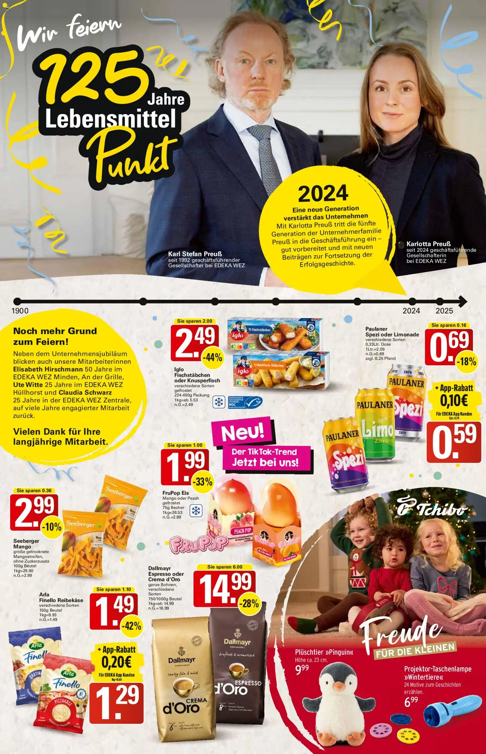 WEZ Prospekt – gültig ab 27.10.2025 | Seite: 3 | Produkte: Iglo, Mango, Reibekase, Eis