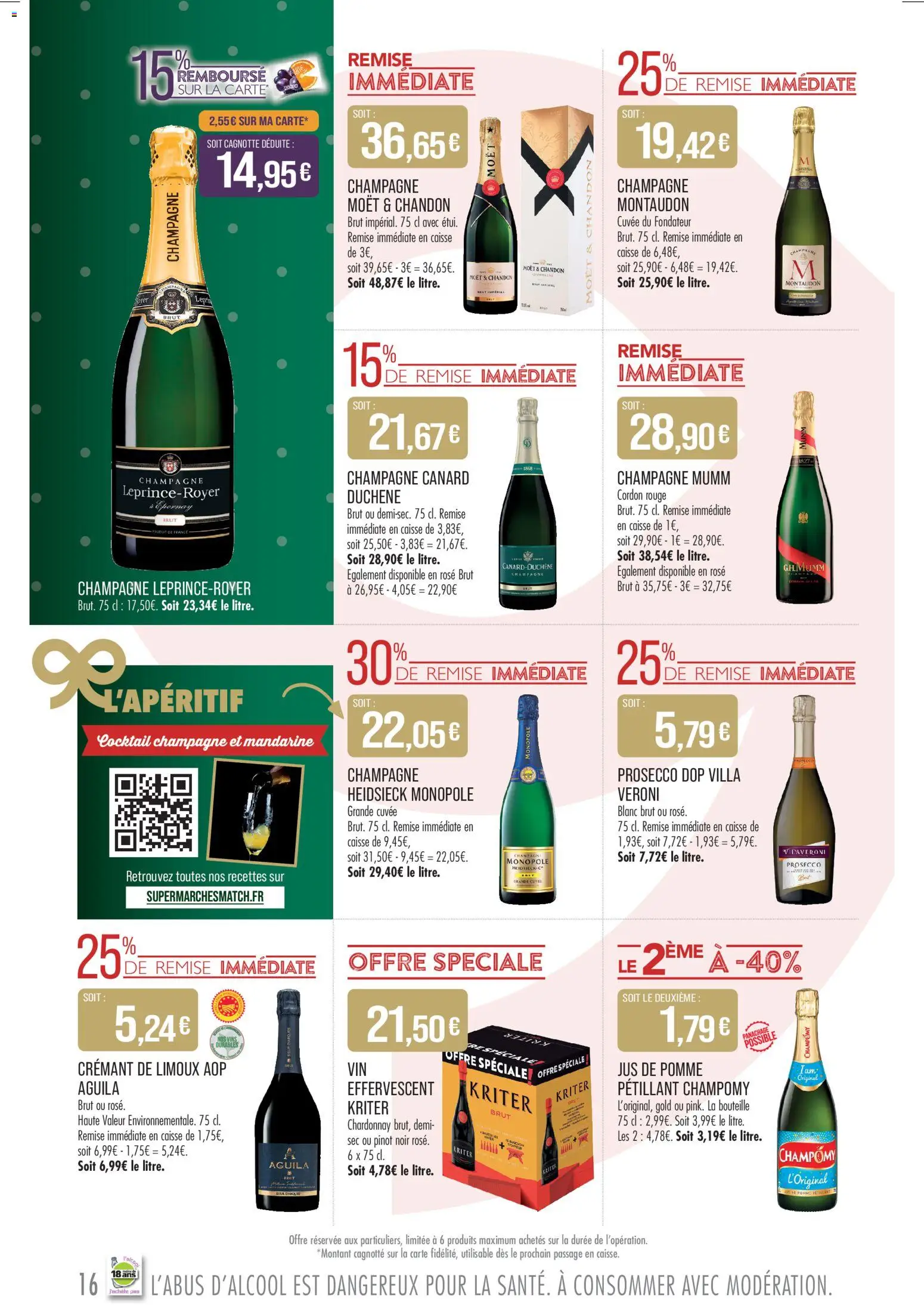 {H1} | Page: 16 | Produits: Pomme, Champomy, Crémant, Jus