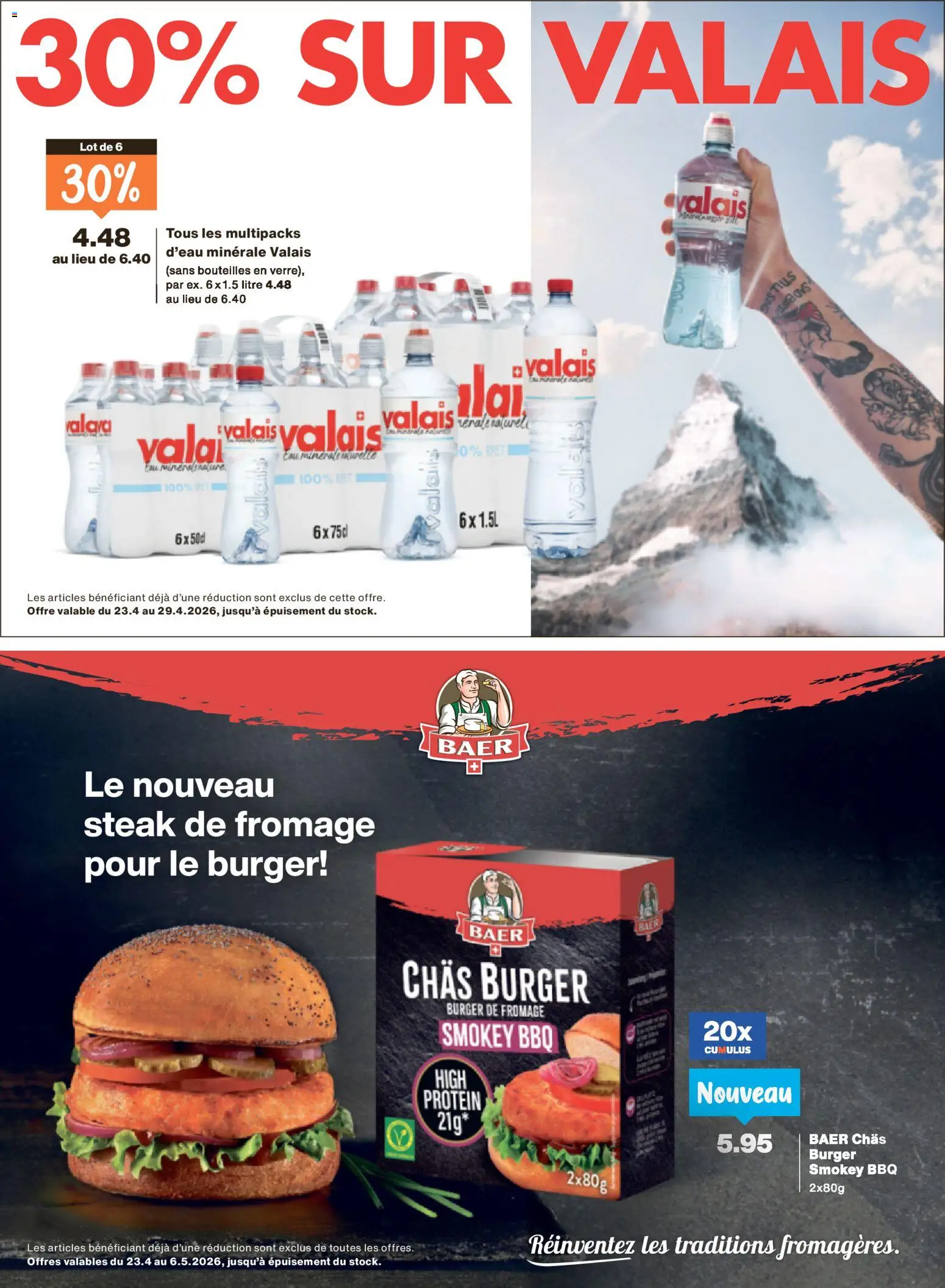 Migros aktionen FR – gültig ab 22.04.2026 | Seite: 26 | Produkte: Burger