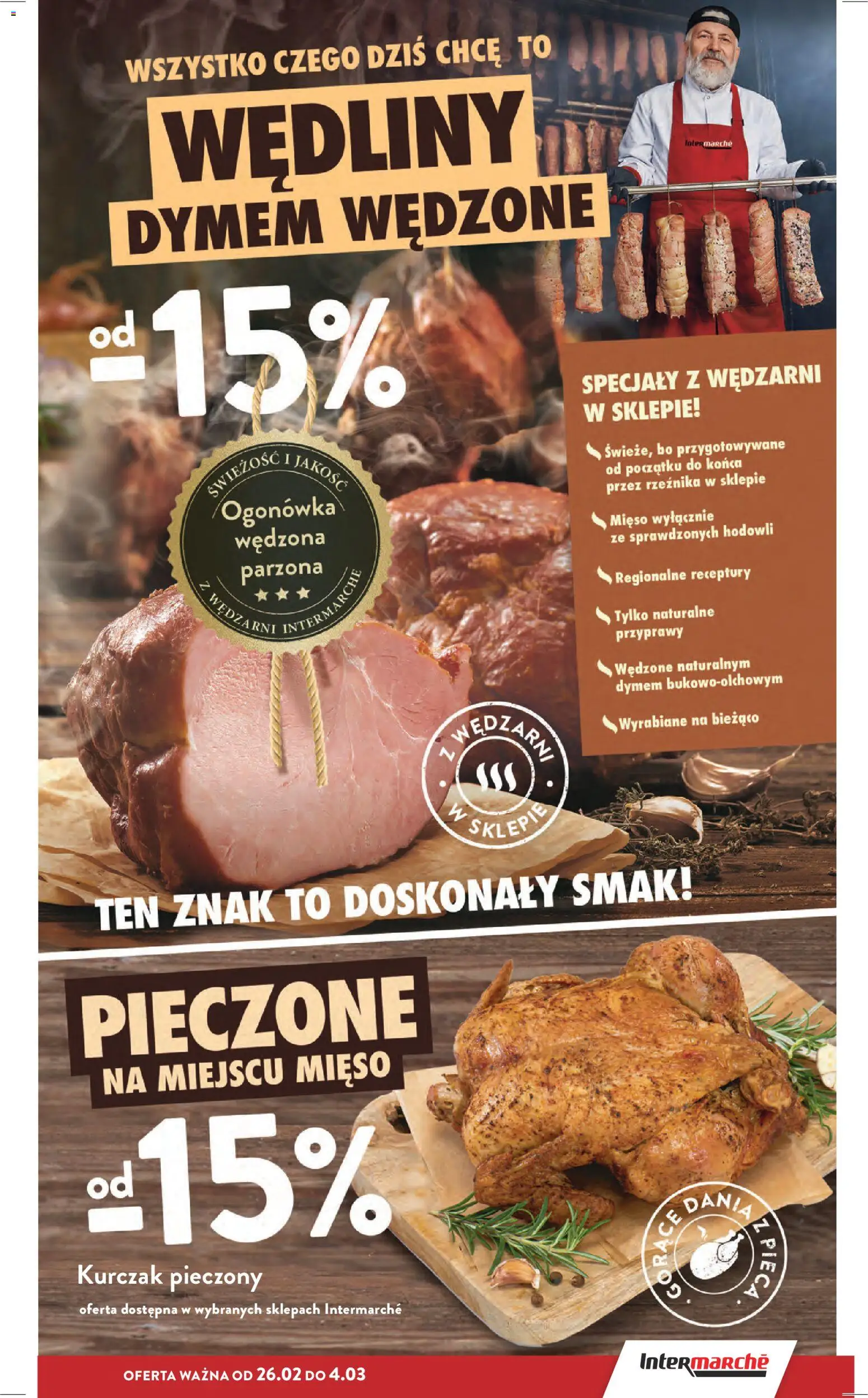 Intermarche Gazetka od 26.02.2026 | Strona: 15 | Produkty: Kurczak, Mięso, Wędliny, Przyprawy