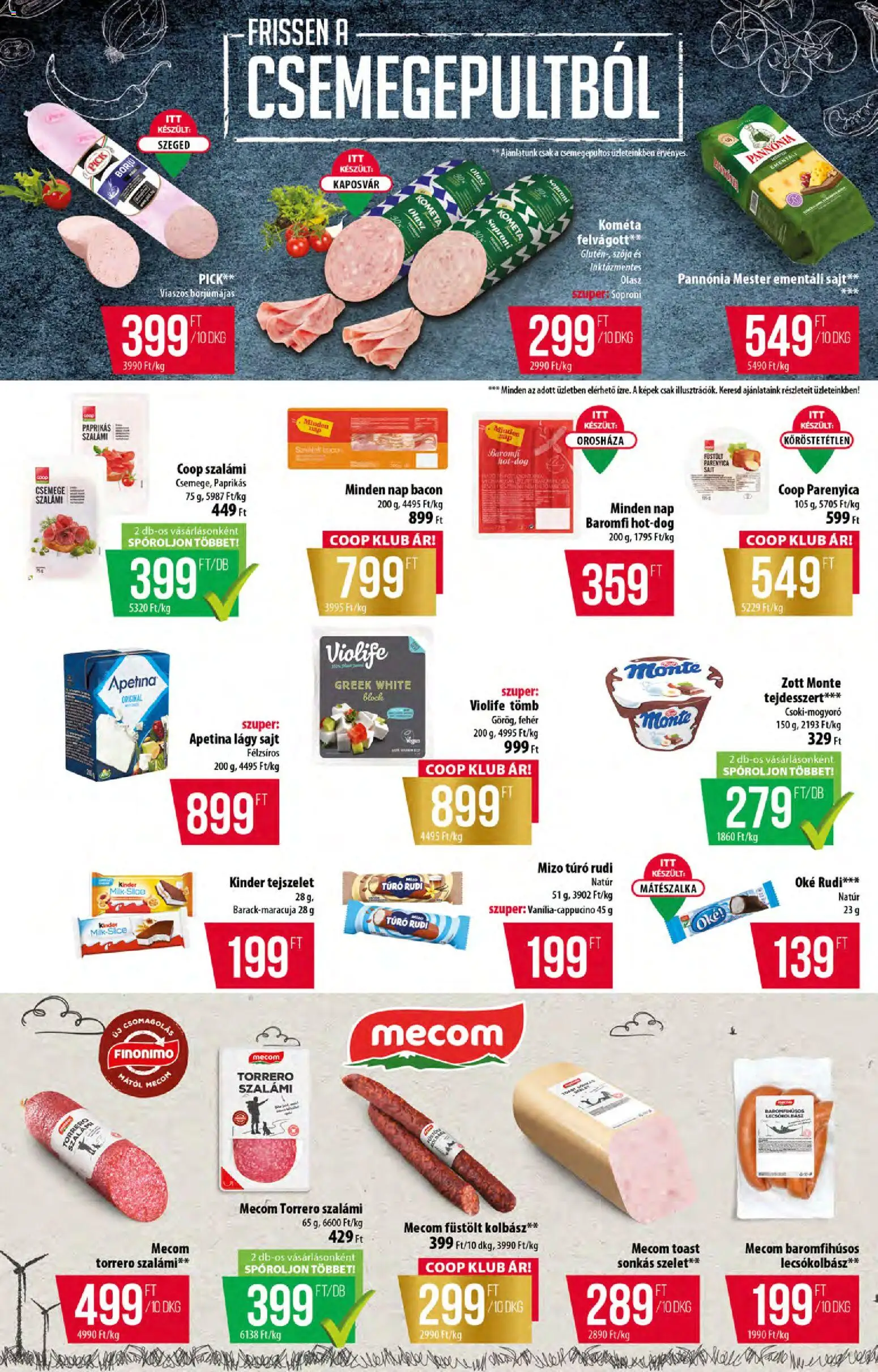 COOP akciós ujság - amely érvényes a következő dátumtól: 30.04.2026 | Oldal: 2 | Termékek: Pick, Bacon, Szalámi, Túró