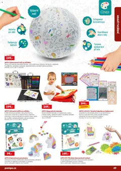Náhled letáku POMPO katalog Vánoce 2025 od 16.10.2025 | Strana: 49 | Produkty: Kreslicí tabulka, Samolepky, Magnetická tabulka, Barvy