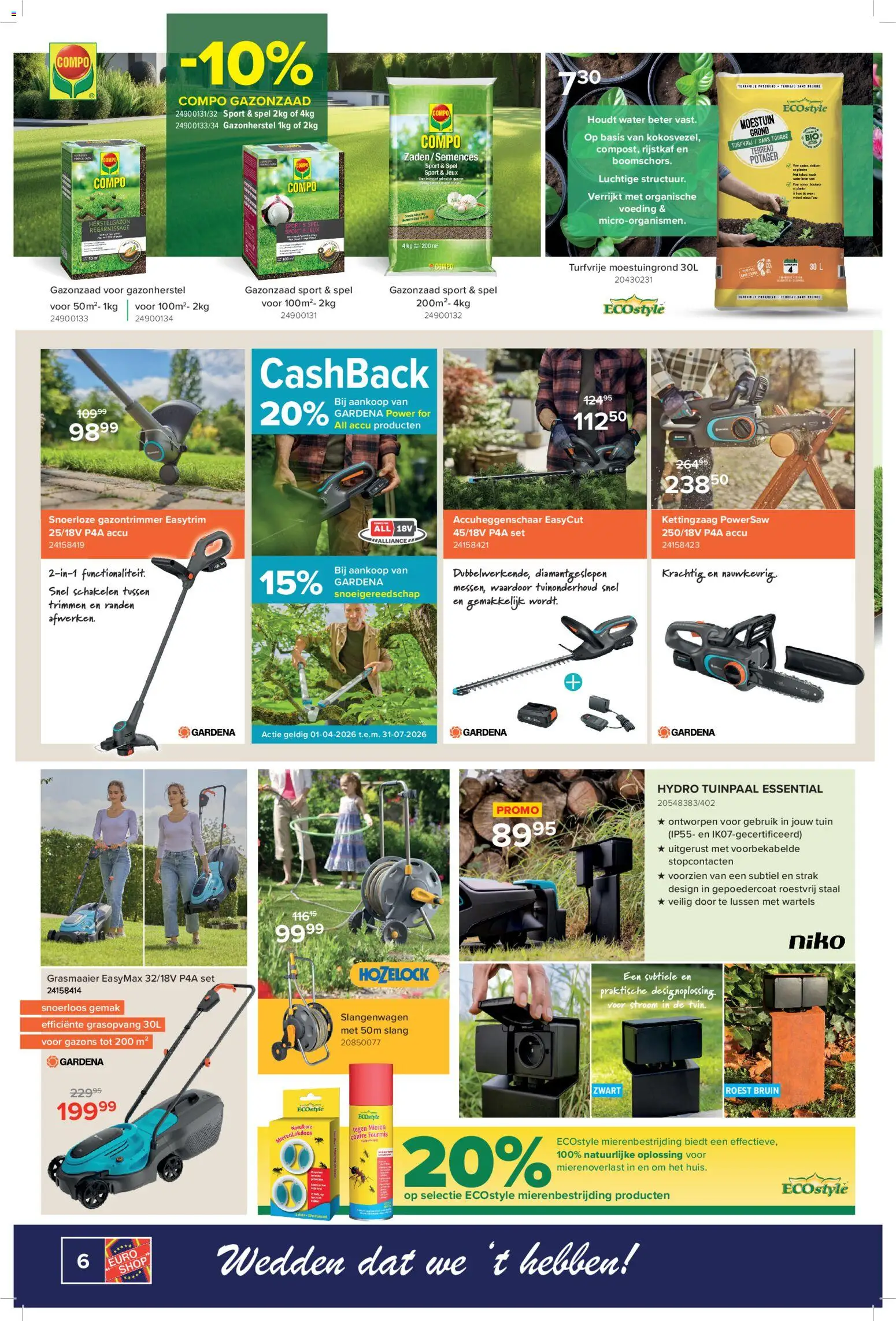 {H1} | Pagina: 6 | Producten: Spel, Sandwich, Grasmaaier