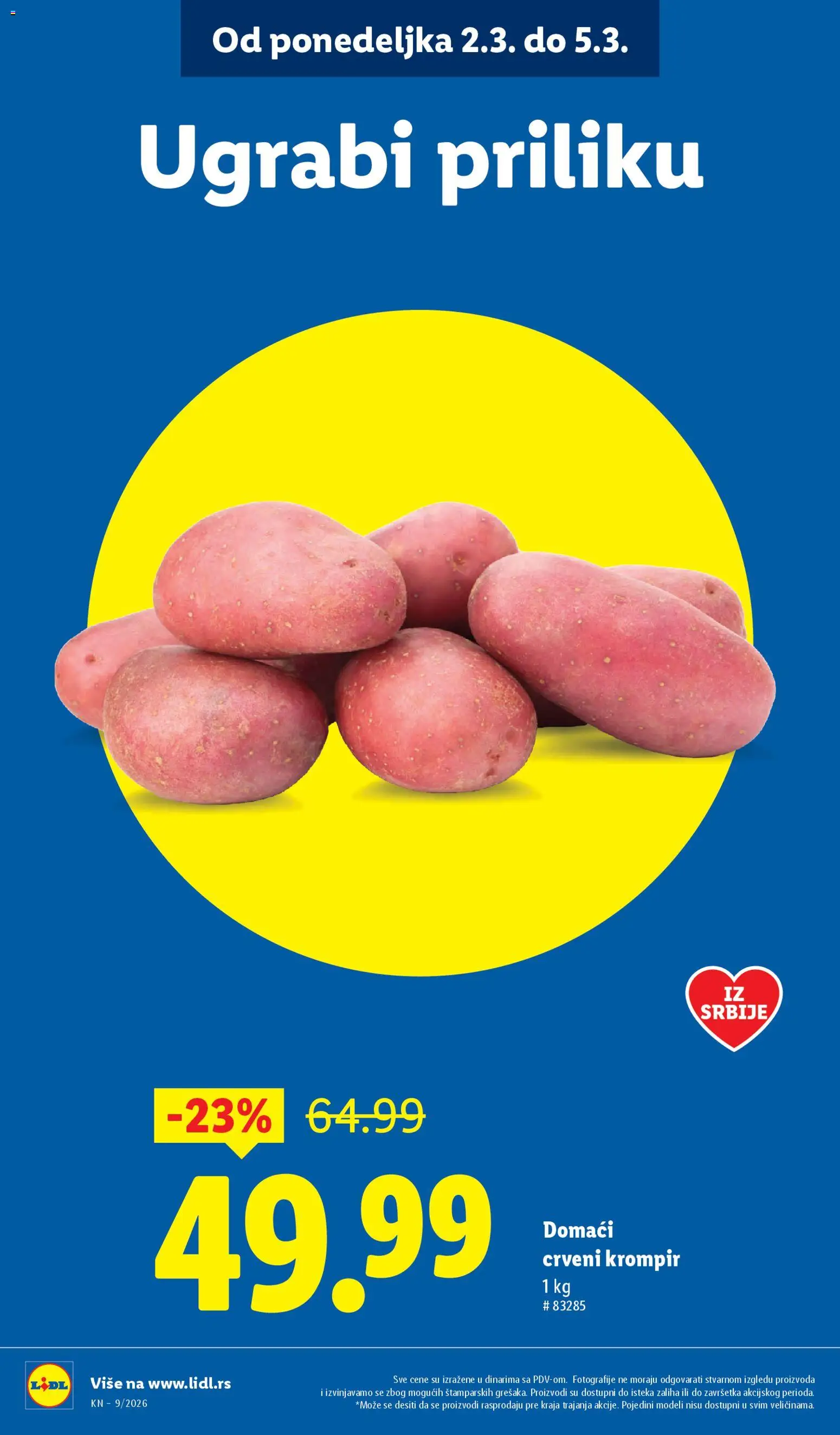 Lidl katalog - važi od 26.02.2026 | Strana: 10 | Proizvode: Crveni krompir, Krompir