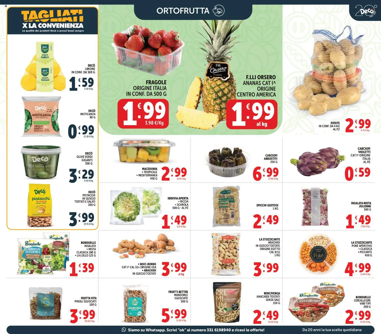 Volantino Decò del 27.03.2026 | Pagina: 15 | Prodotti: Insalata, Sale, Olive, Noci