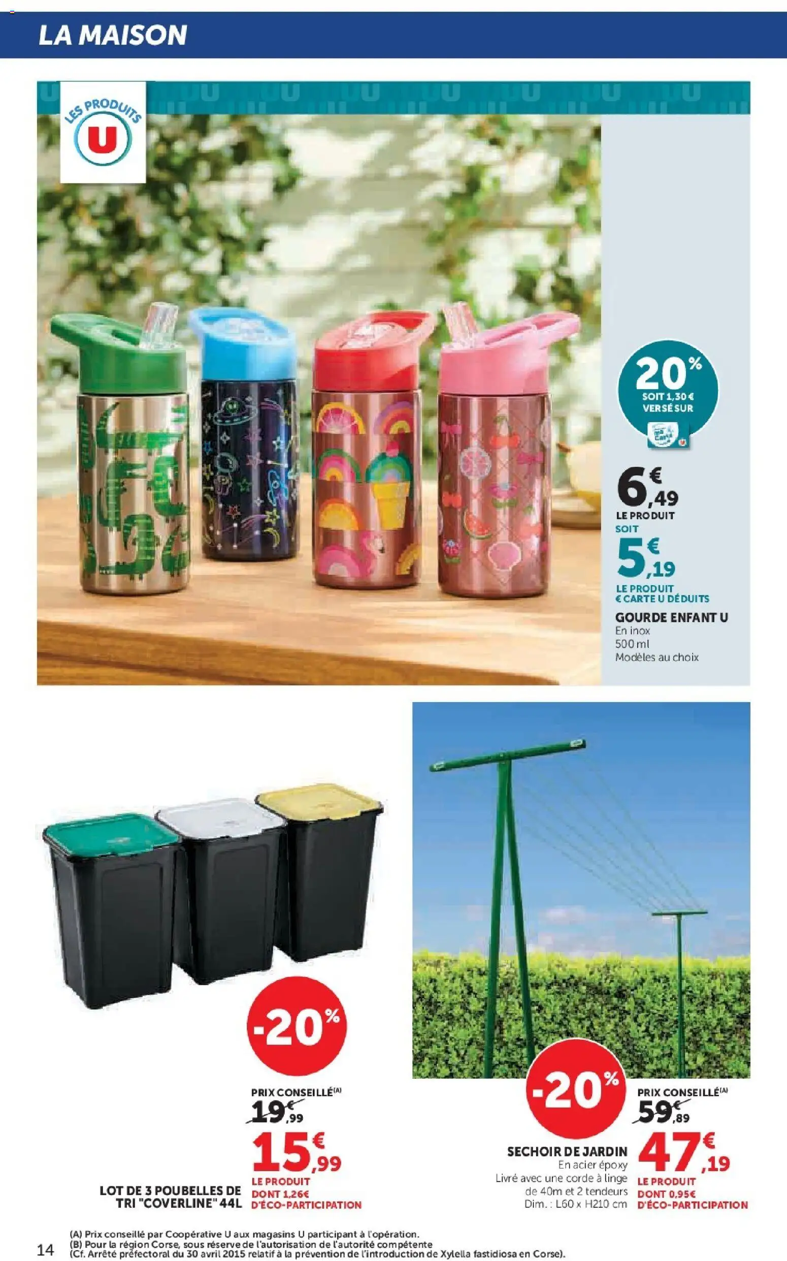 {H1} | Page: 14 | Produits: Corde à linge, Séchoir, Gourde, Livre