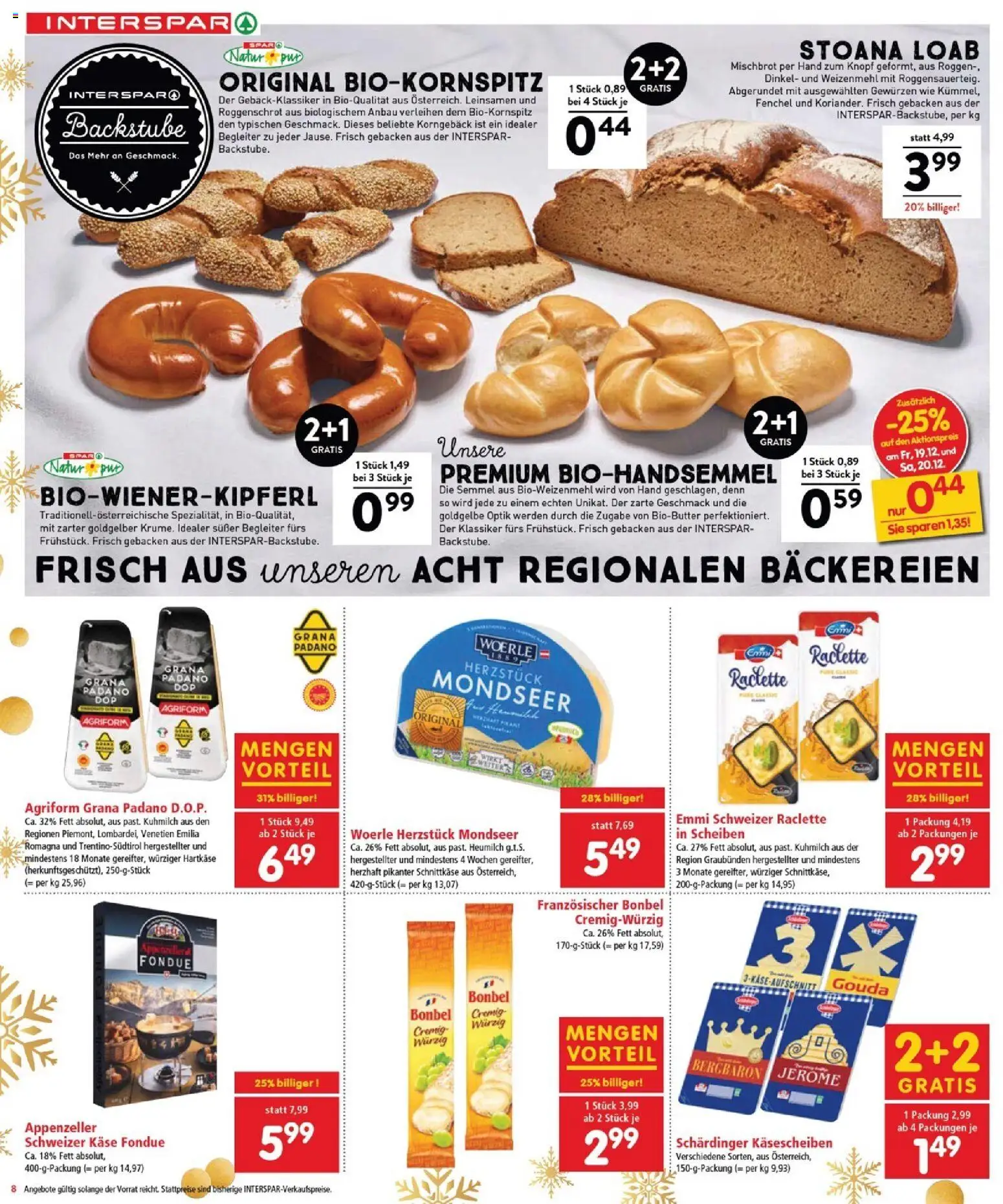 Interspar Flugblatt - Burgenland Nord gültig ab 18.12.2025 | Seite: 8 | Produkte: Käse