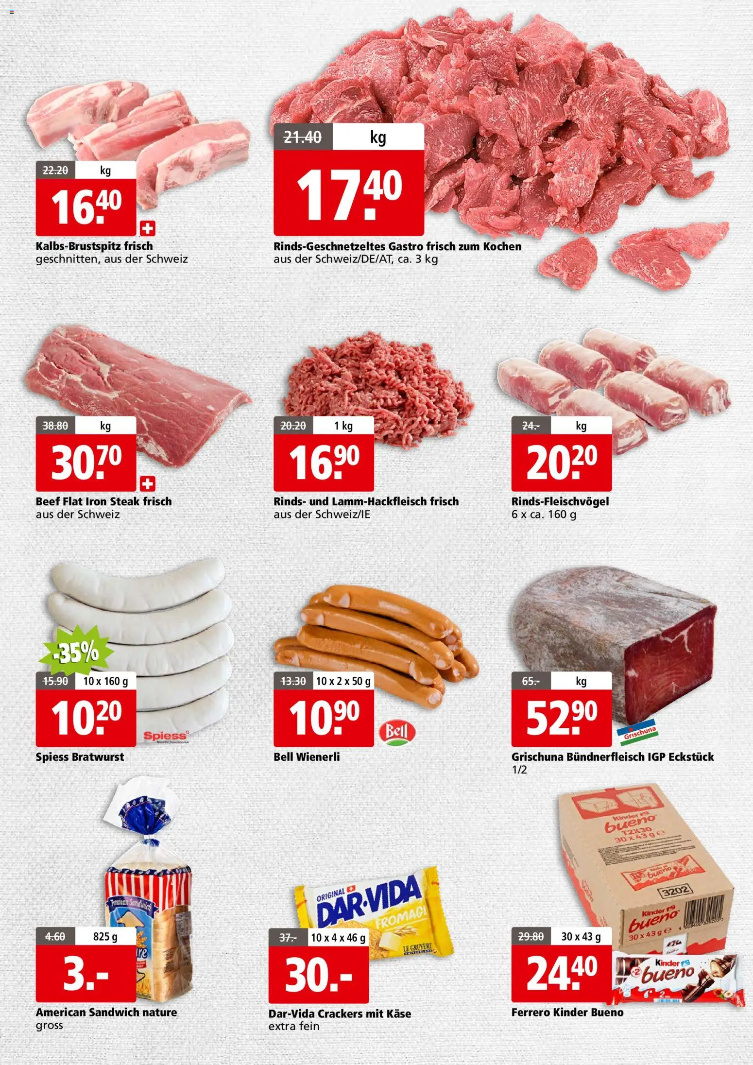 Aligro Aktionen Business Schlieren, Gossau SG, Frauenfeld, Rapperswil-Jona, Sargans, Bern, Brüttisellen, Pratteln, Emmen, Spreitenbach – gültig ab 05.01.2026 | Seite: 3 | Produkte: Käse