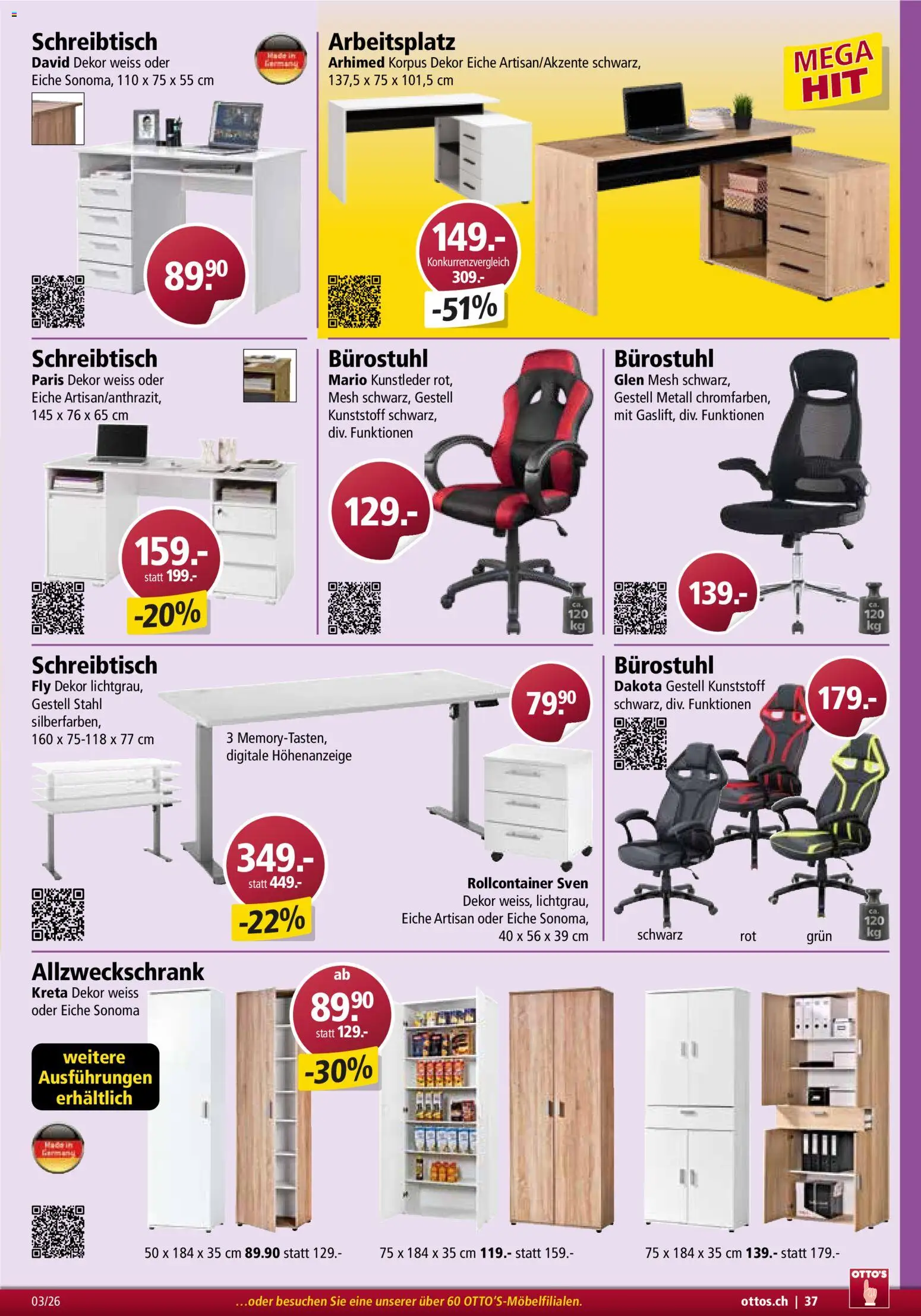 Otto's Aktionen Möbelflyer – gültig ab 01.03.2026 | Seite: 37 | Produkte: Rollcontainer